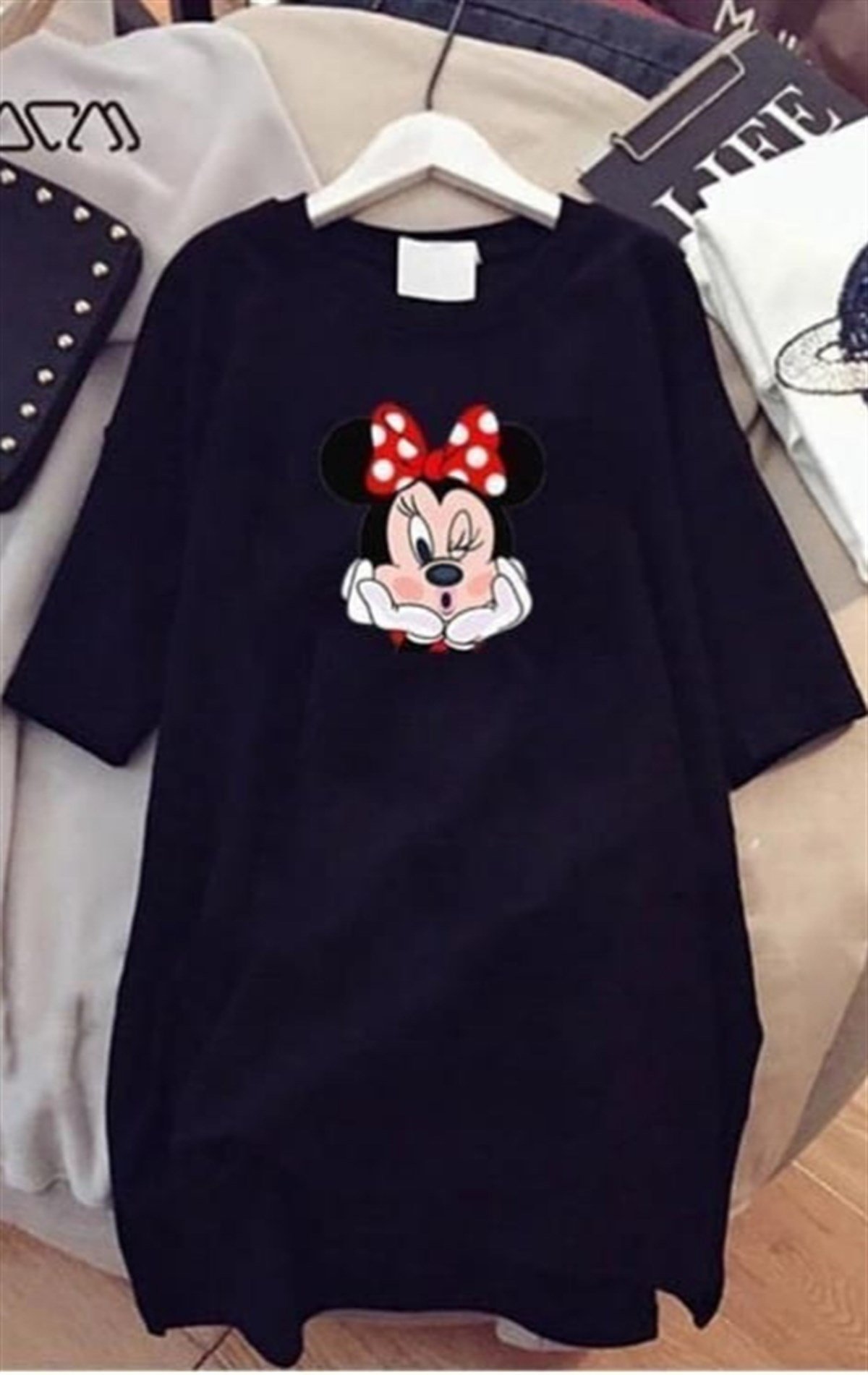 Mickey Baskılı Tunik Tshirt