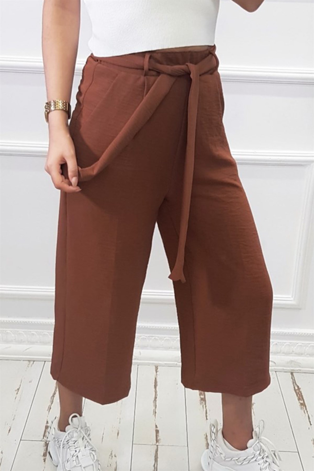 Midi Kuşaklı PantolonPANTOLON