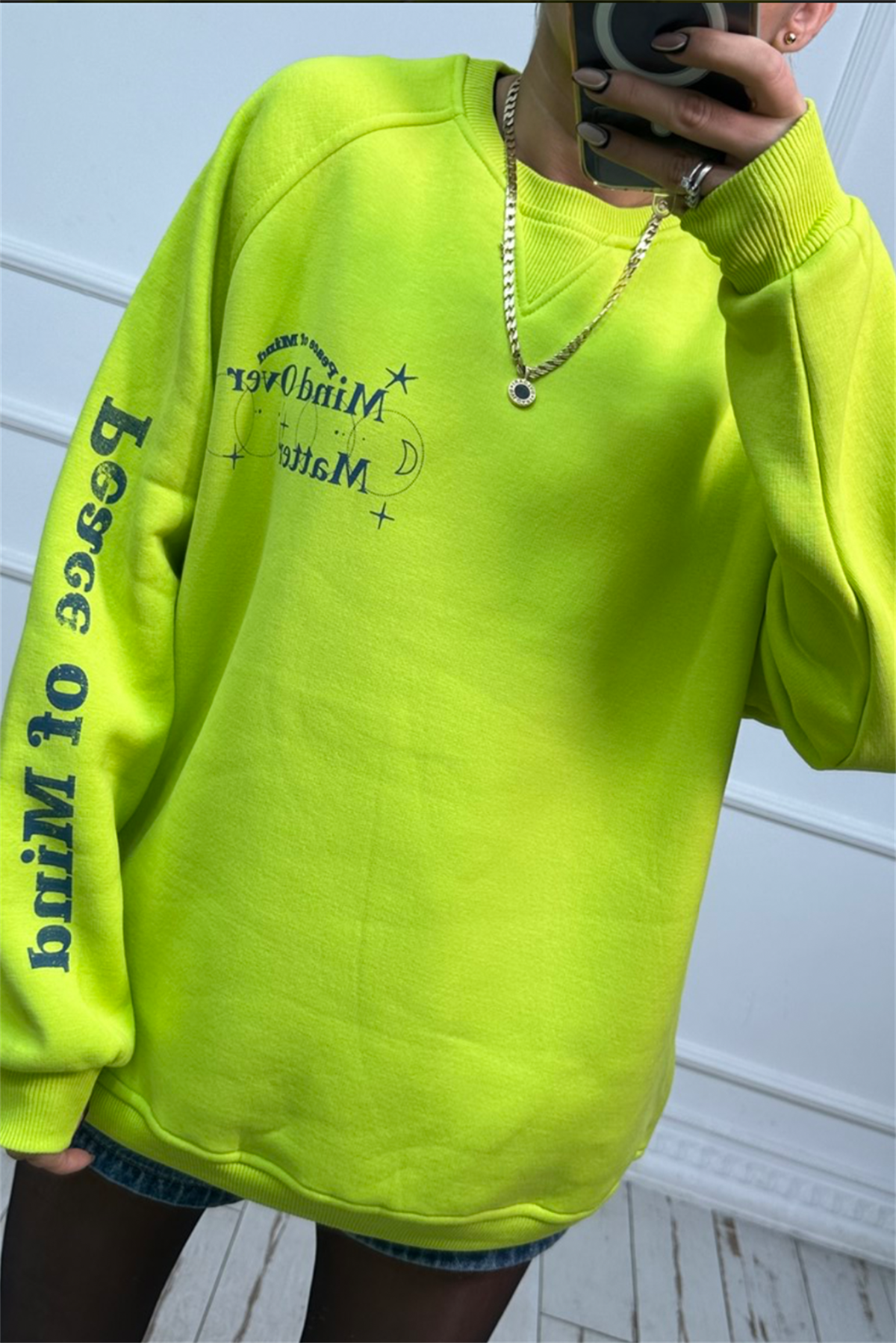 Mind Over Fıstık Yeşili SweatshirtSWEATSHİRT