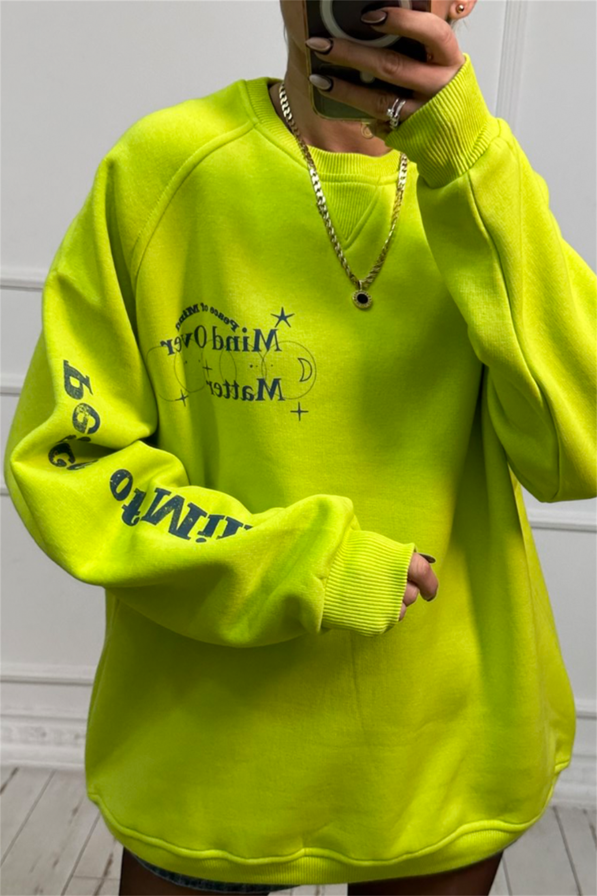Mind Over Fıstık Yeşili SweatshirtSWEATSHİRT