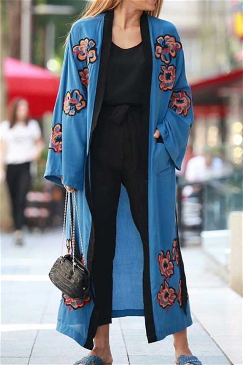 Nakış İşlemeli Kimono