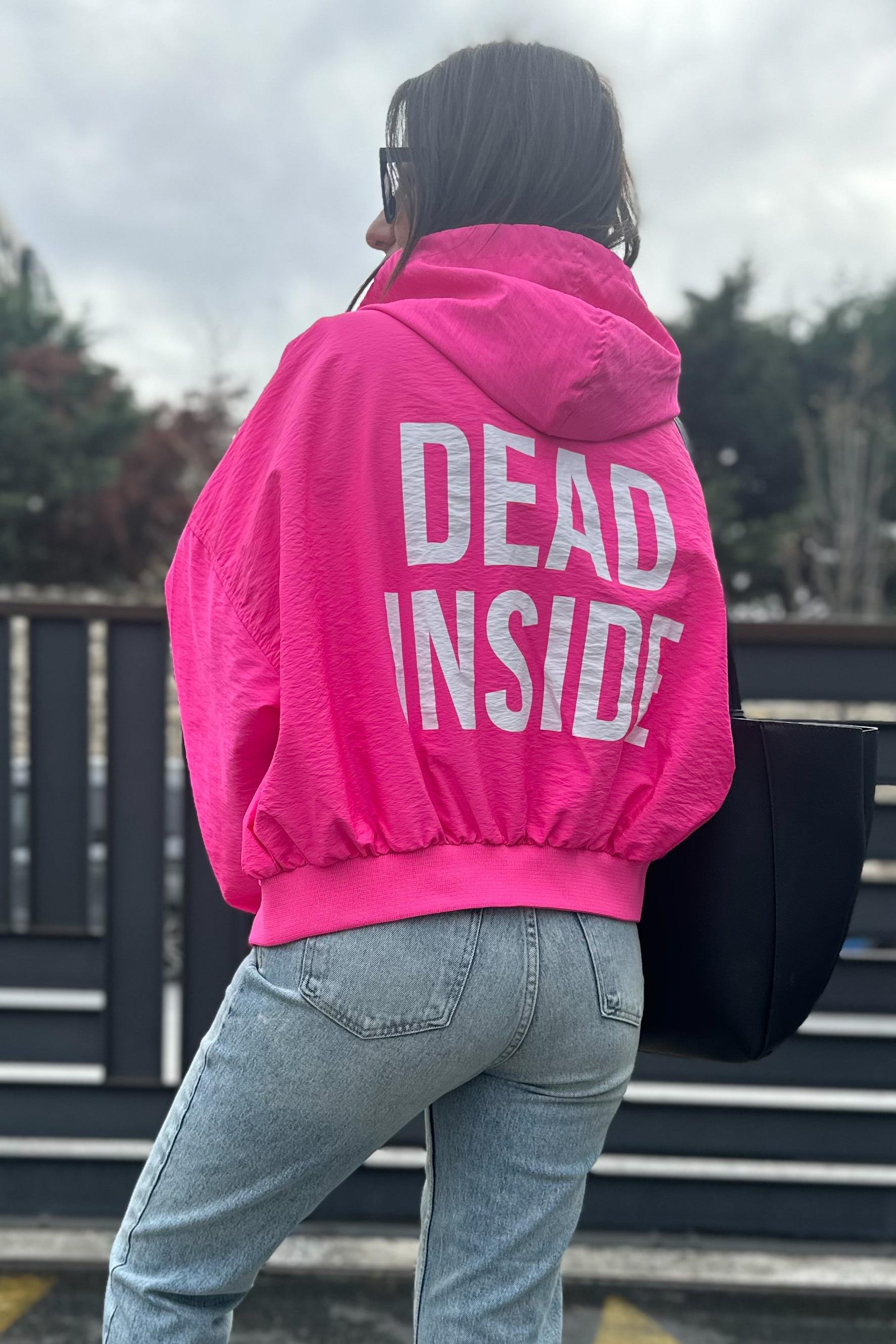 Neon Pembe YağmurlukMONT/CEKET