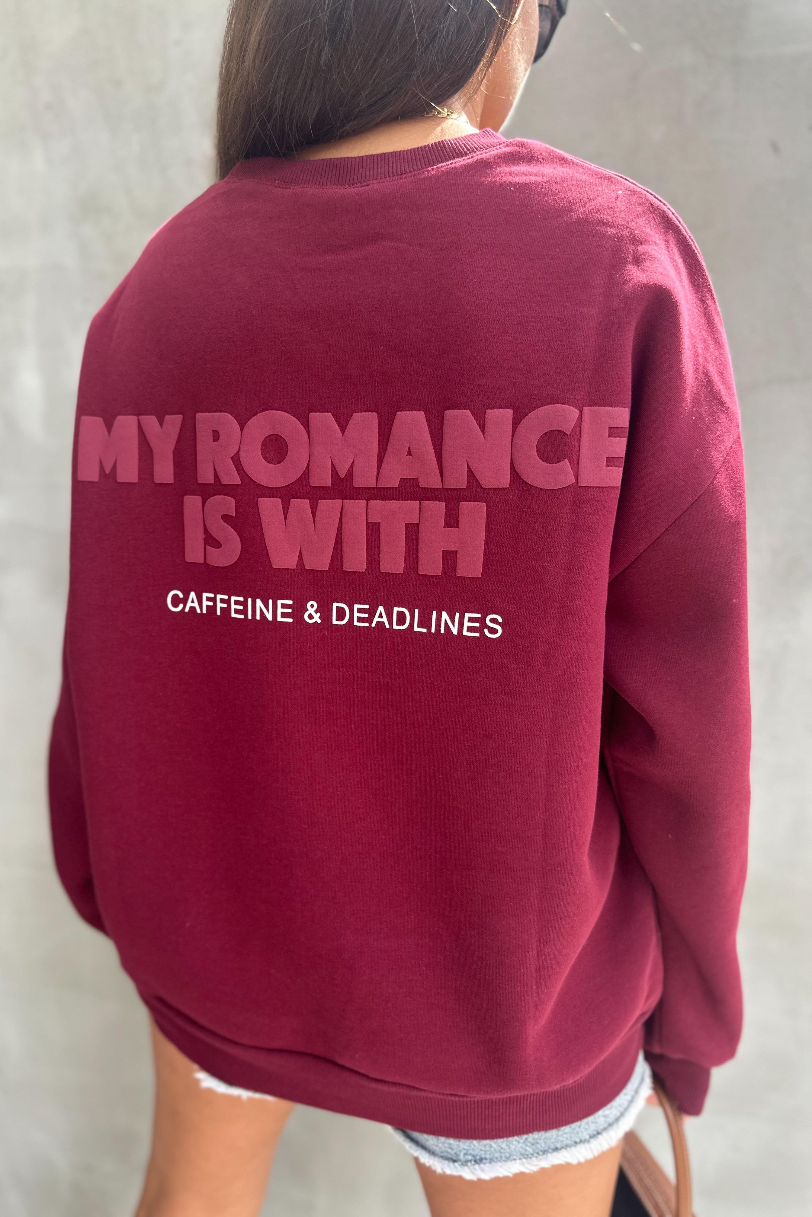 No Chance Bordo Oversize SweatshirtSWEATSHİRT