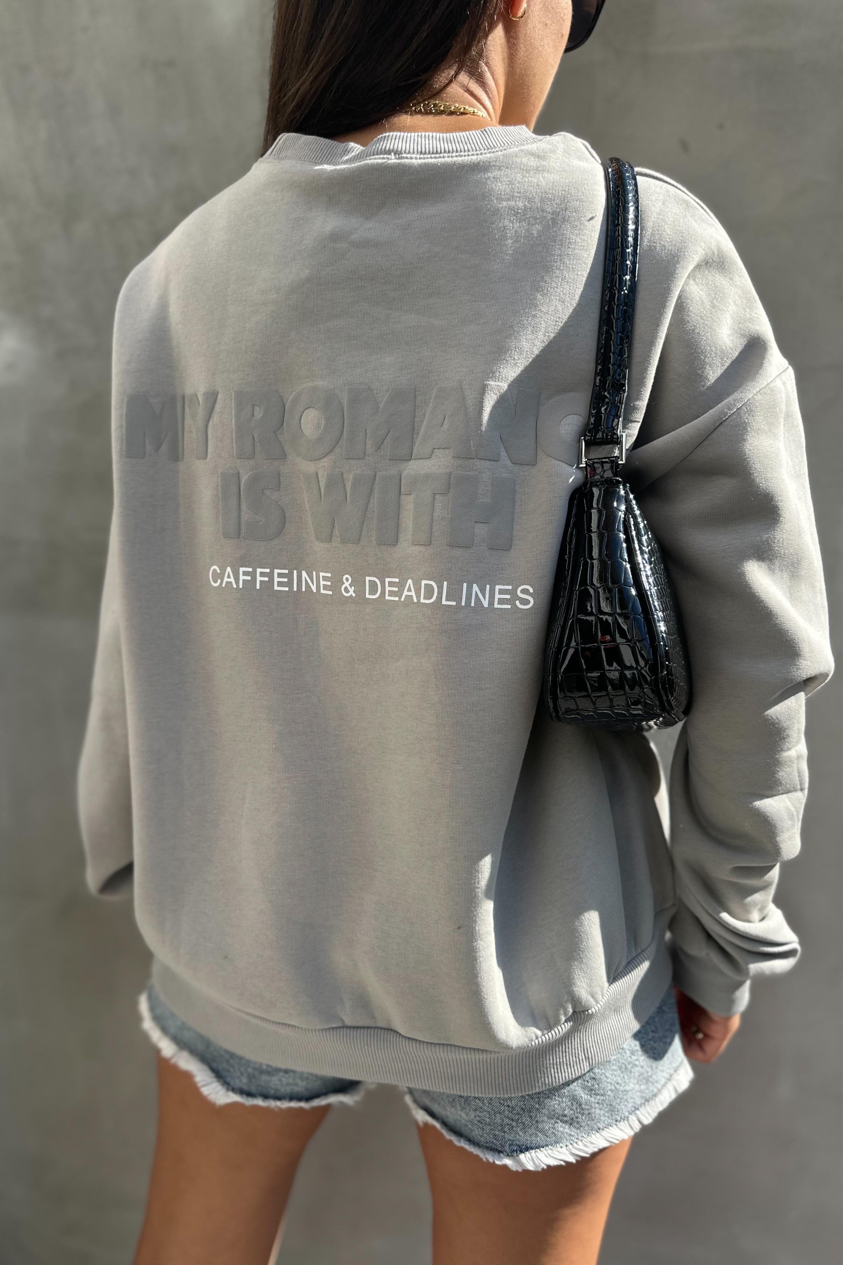 No Chance Gri Oversize SweatshirtSWEATSHİRT