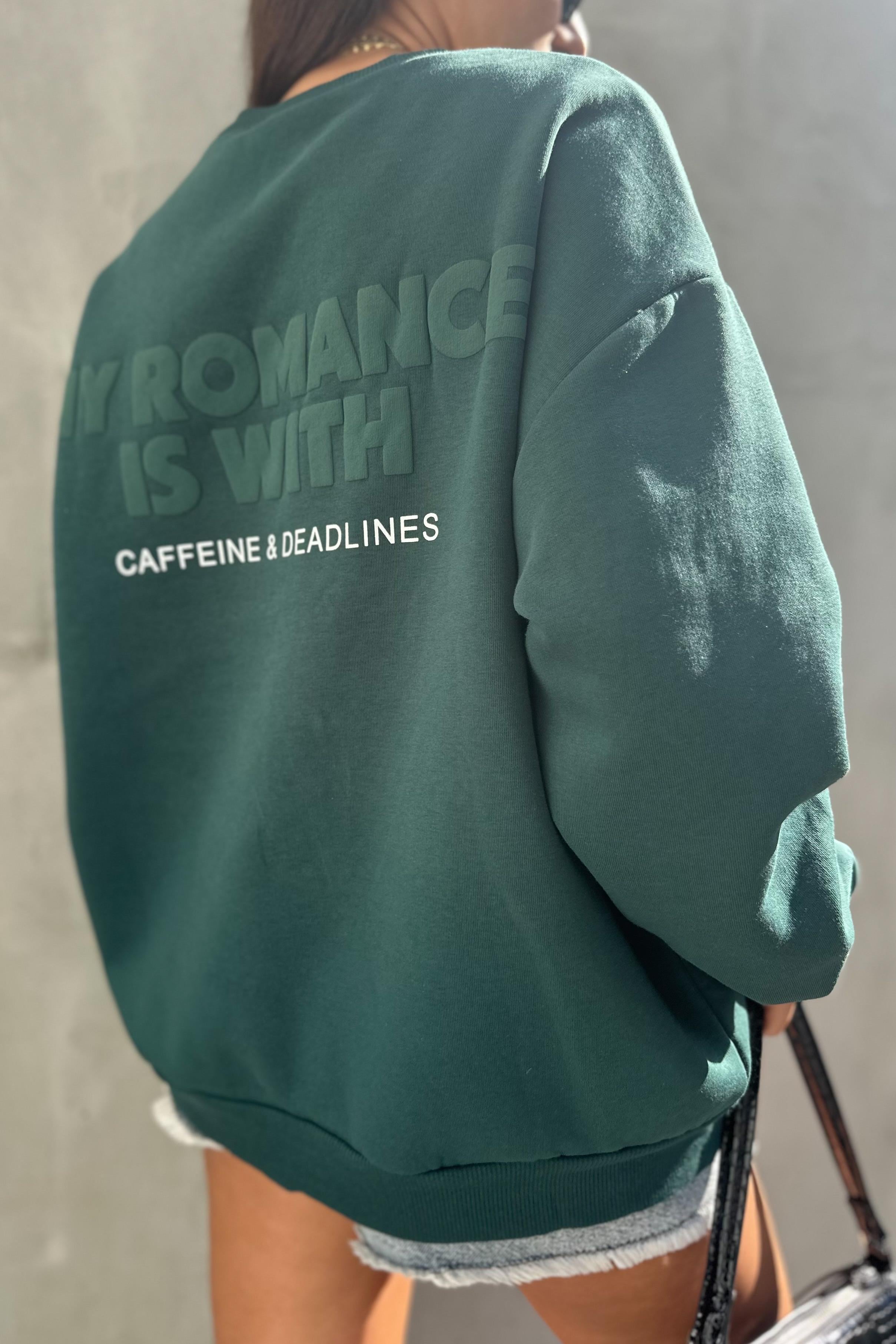 No Chance Yeşil Oversize SweatshirtSWEATSHİRT
