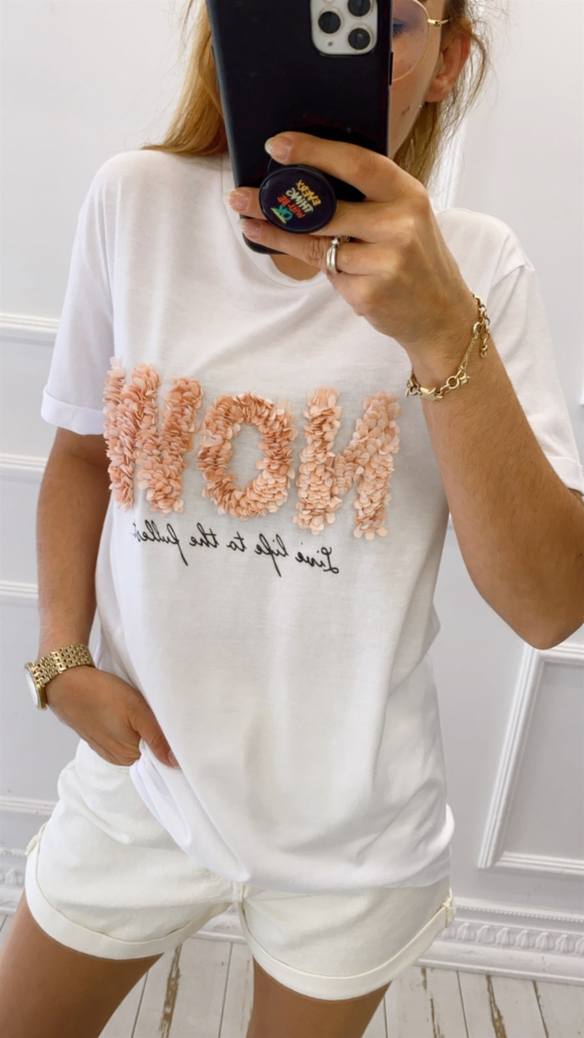 Now Pul Nakışlı Tshirt
