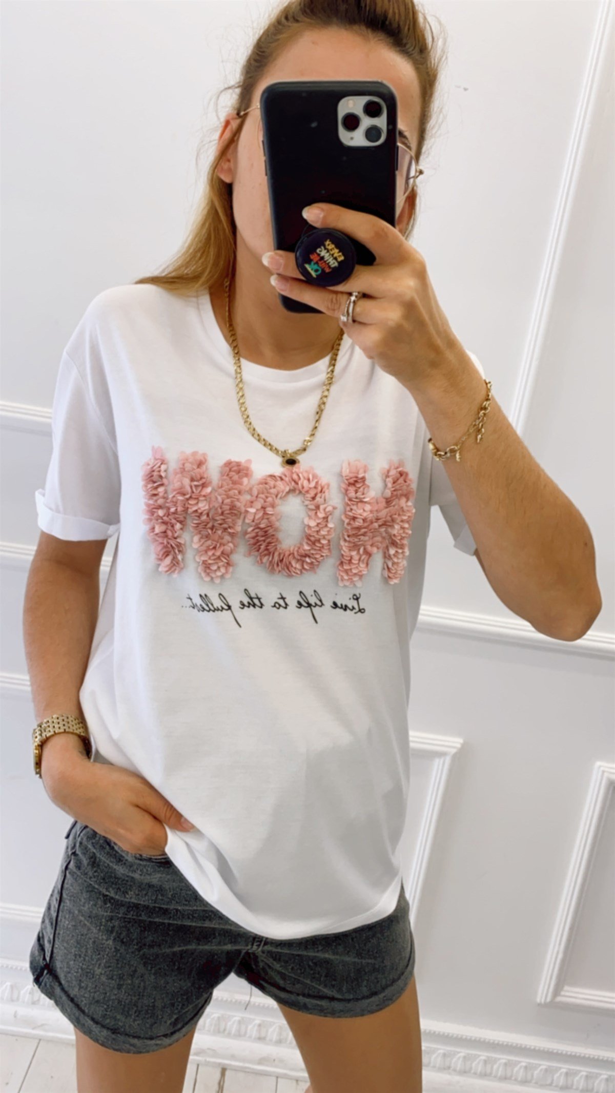 Now Pul Nakışlı Tshirt