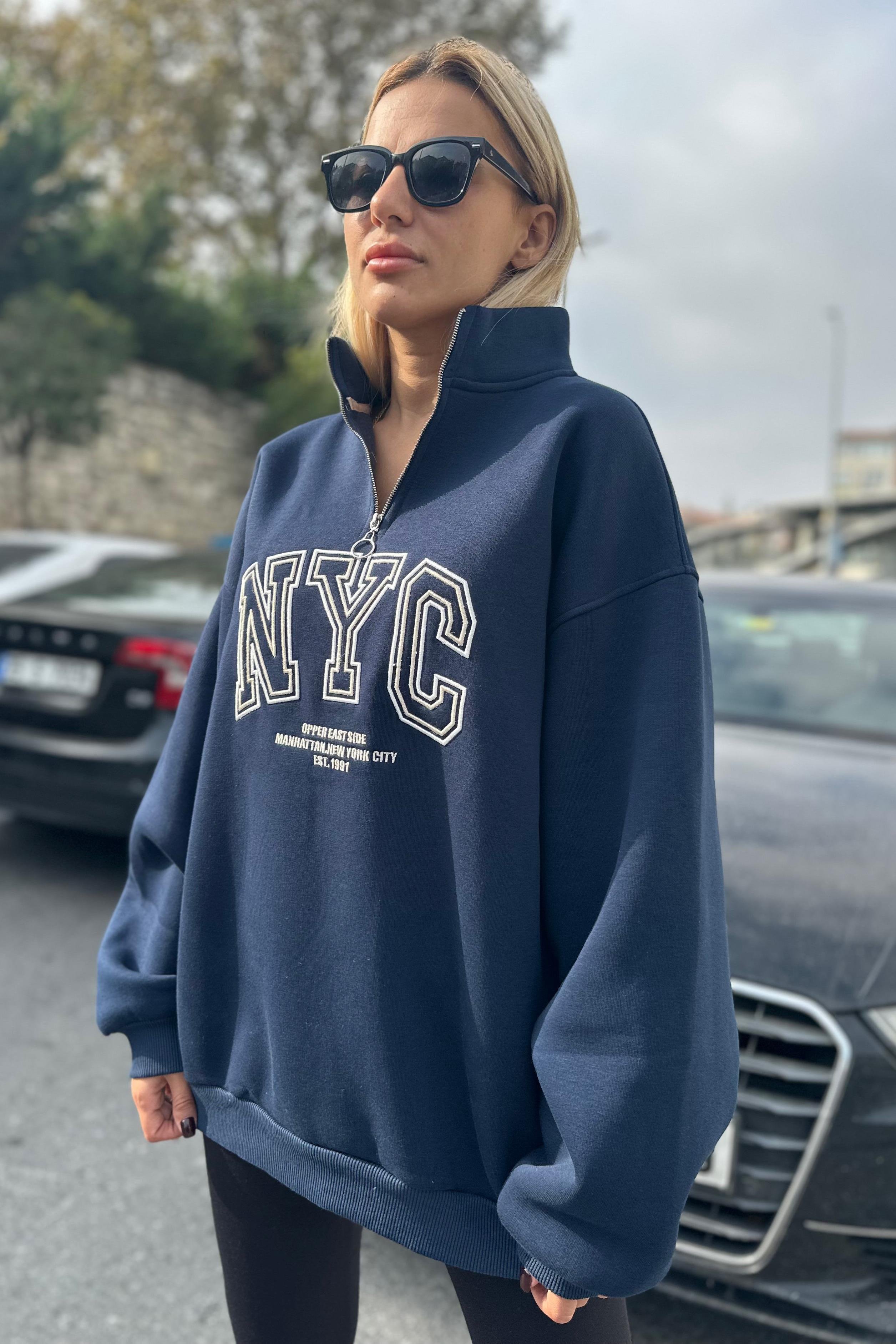 NYC Lacivert SweatshirtSWEATSHİRT