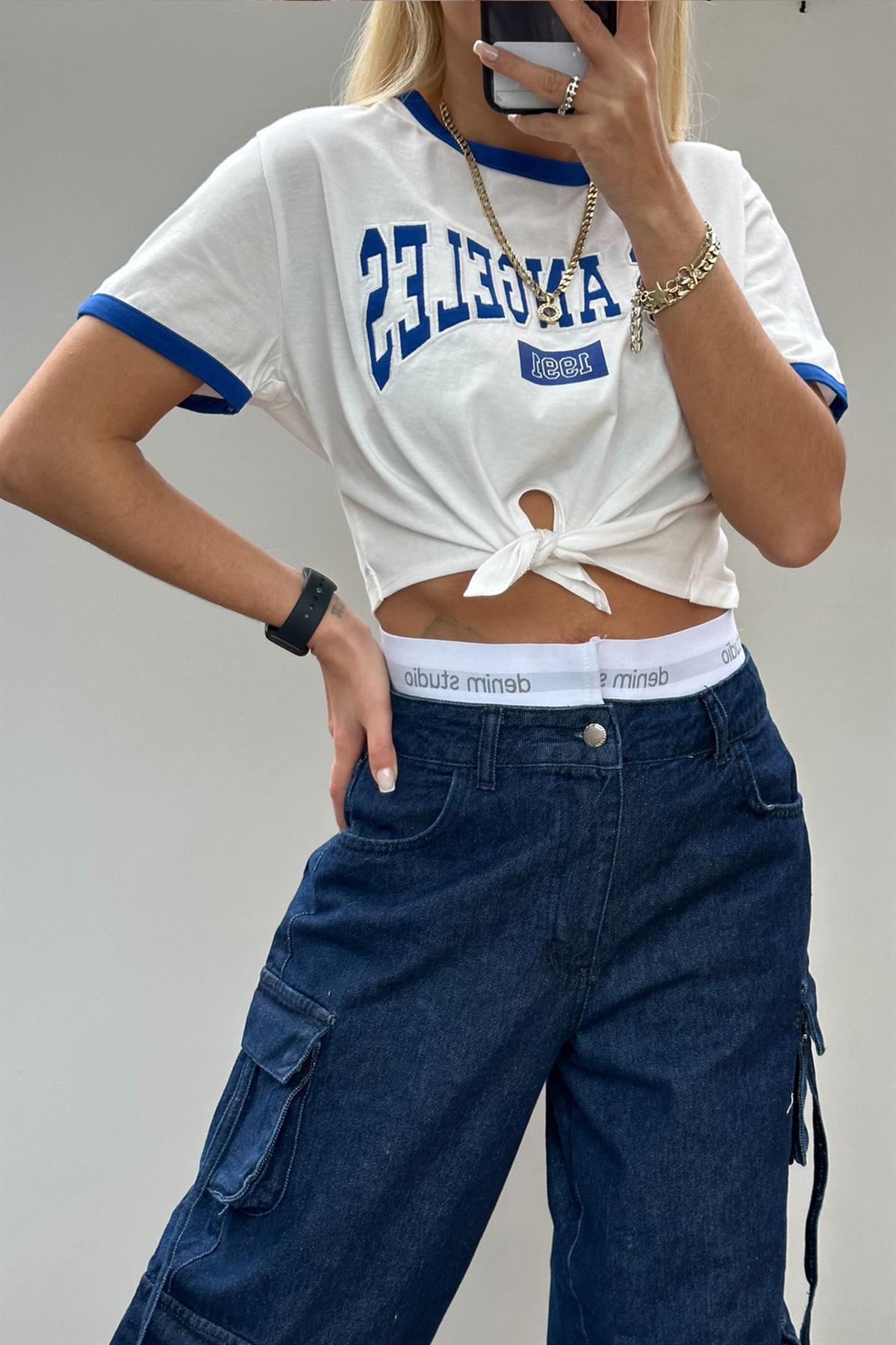 Önü Bağlamalı Los Angeles TshirtTSHİRT