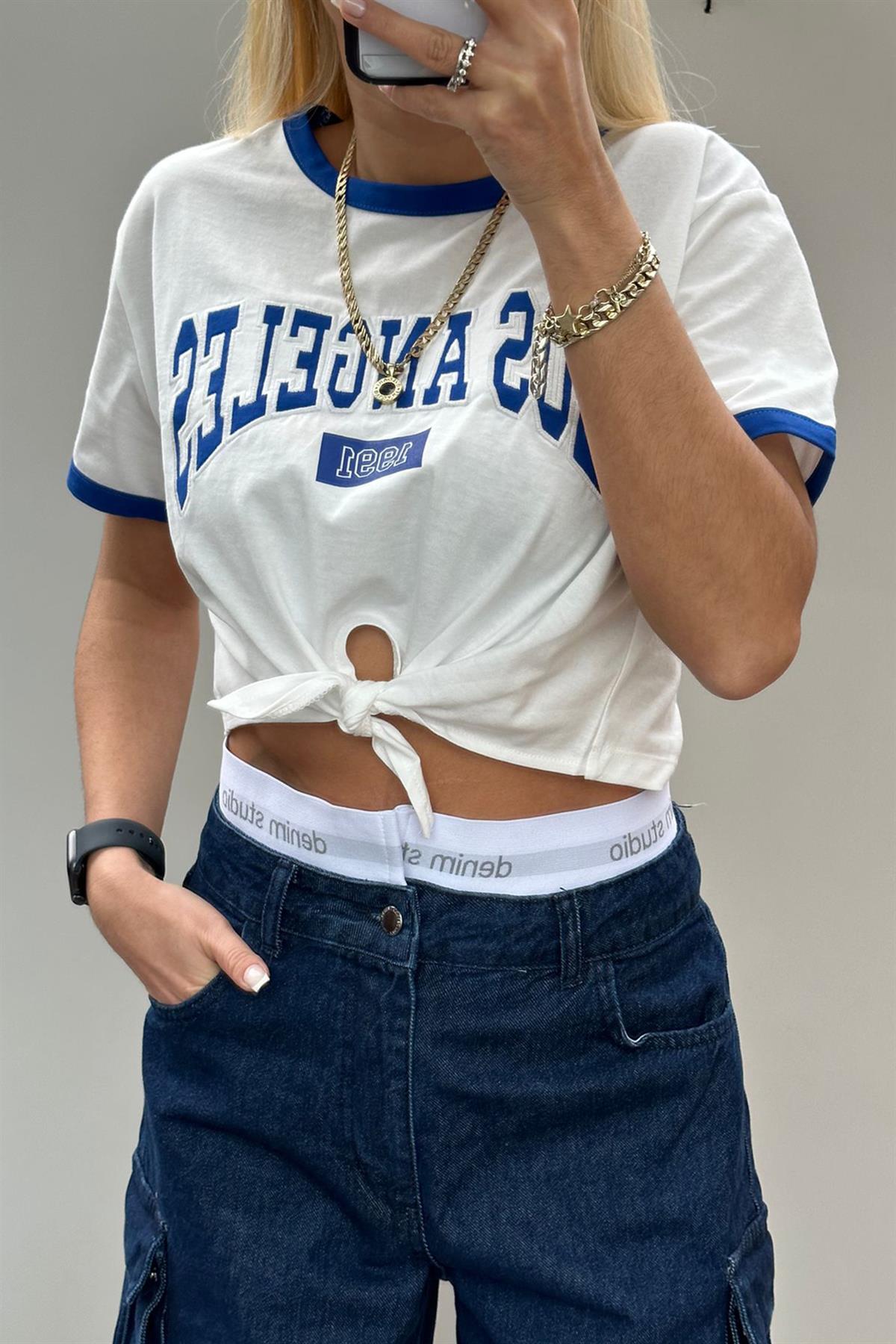 Önü Bağlamalı Los Angeles TshirtTSHİRT