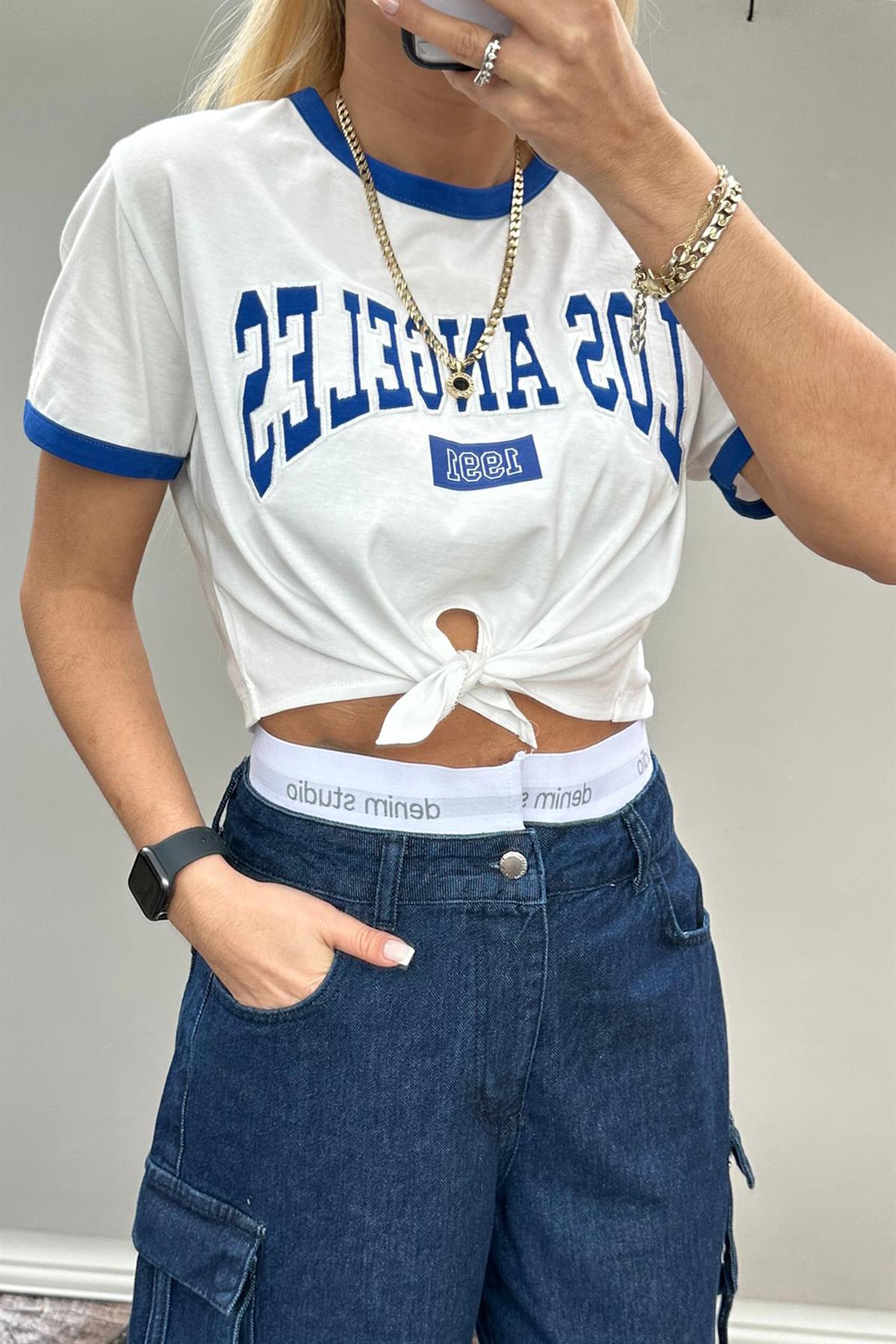 Önü Bağlamalı Los Angeles TshirtTSHİRT