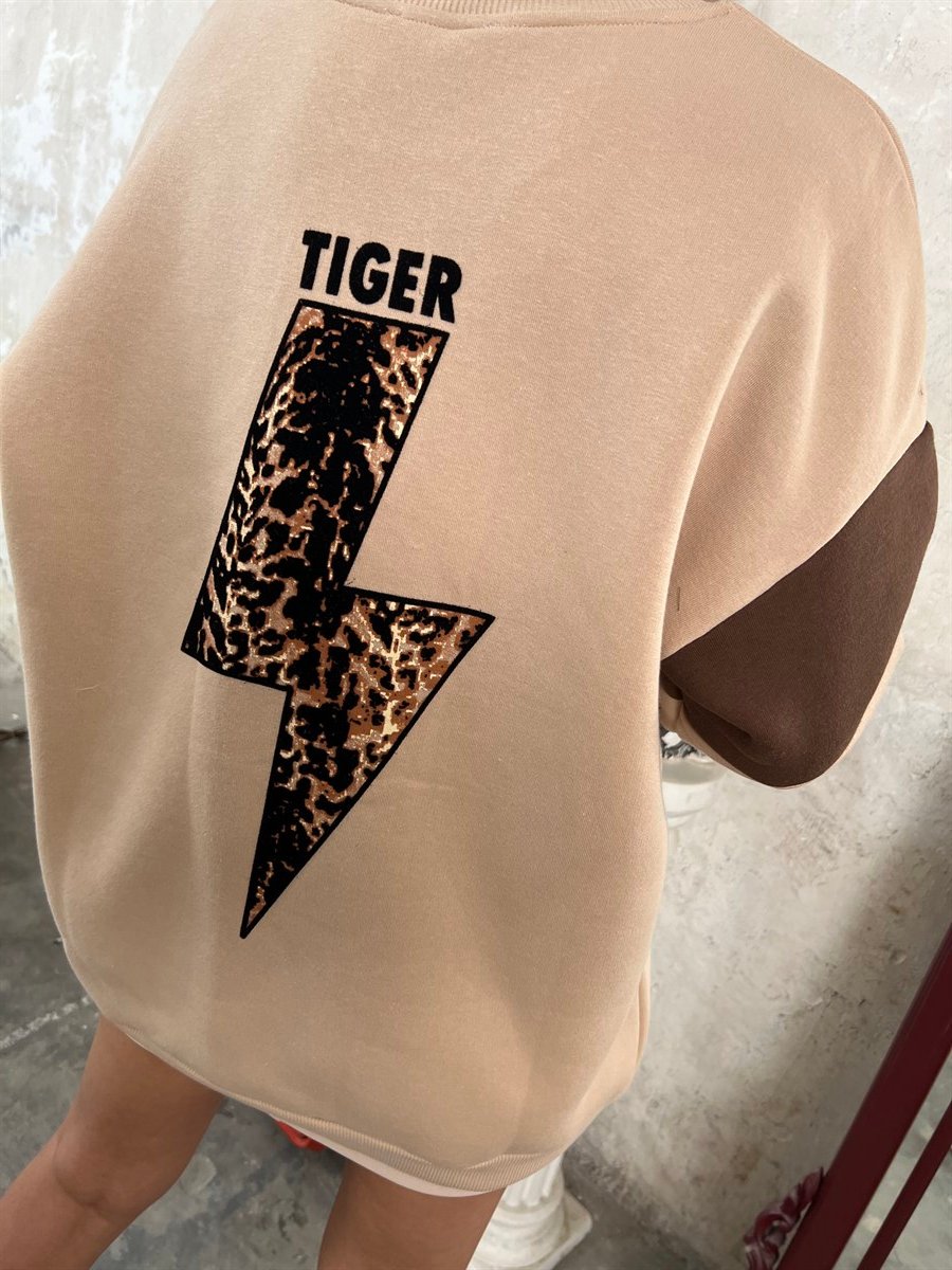 Önü Kaplanlı SweatshirtSWEATSHİRT