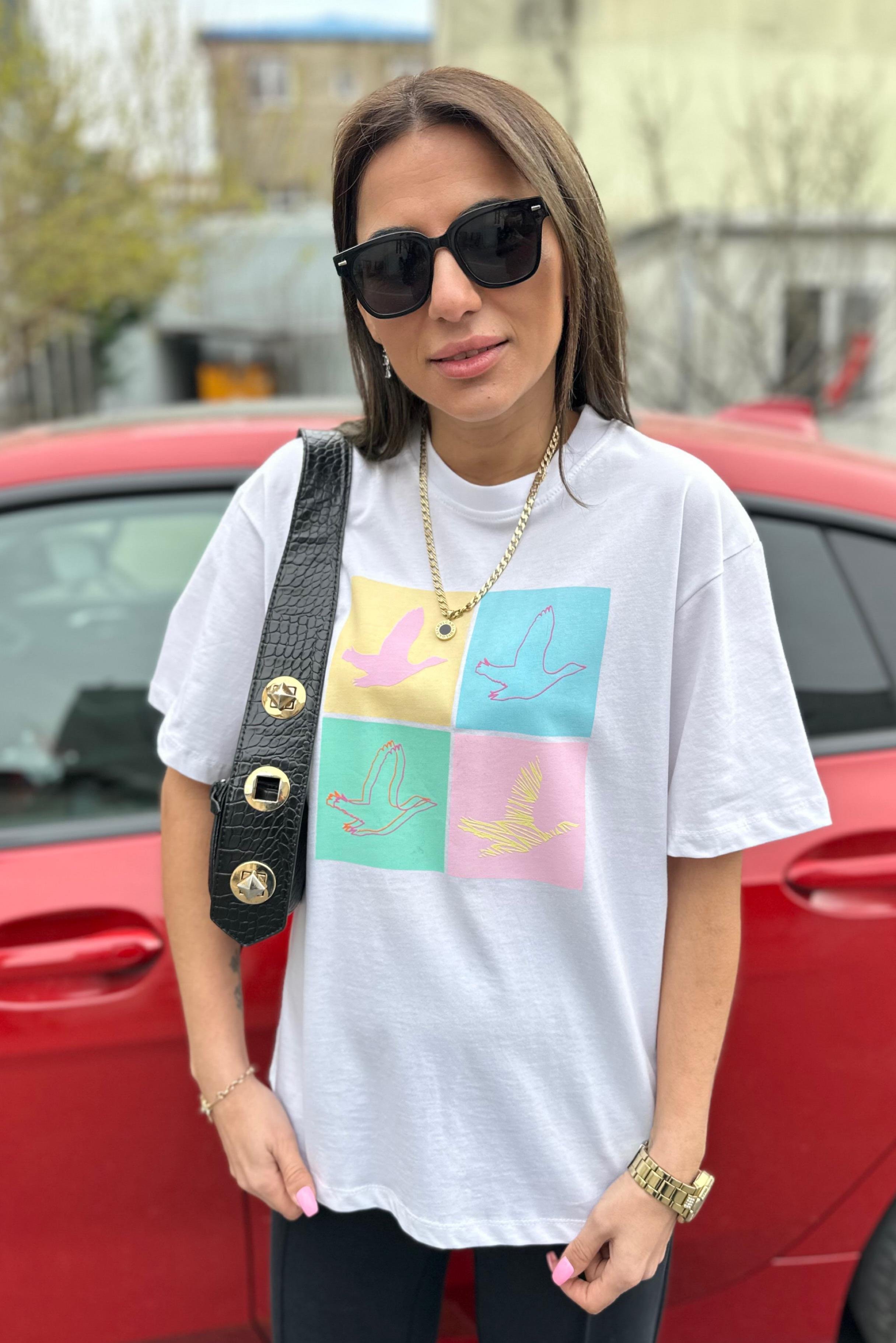 Orjinal Marka Dört Kuşlu TshirtYENİ GELENLER