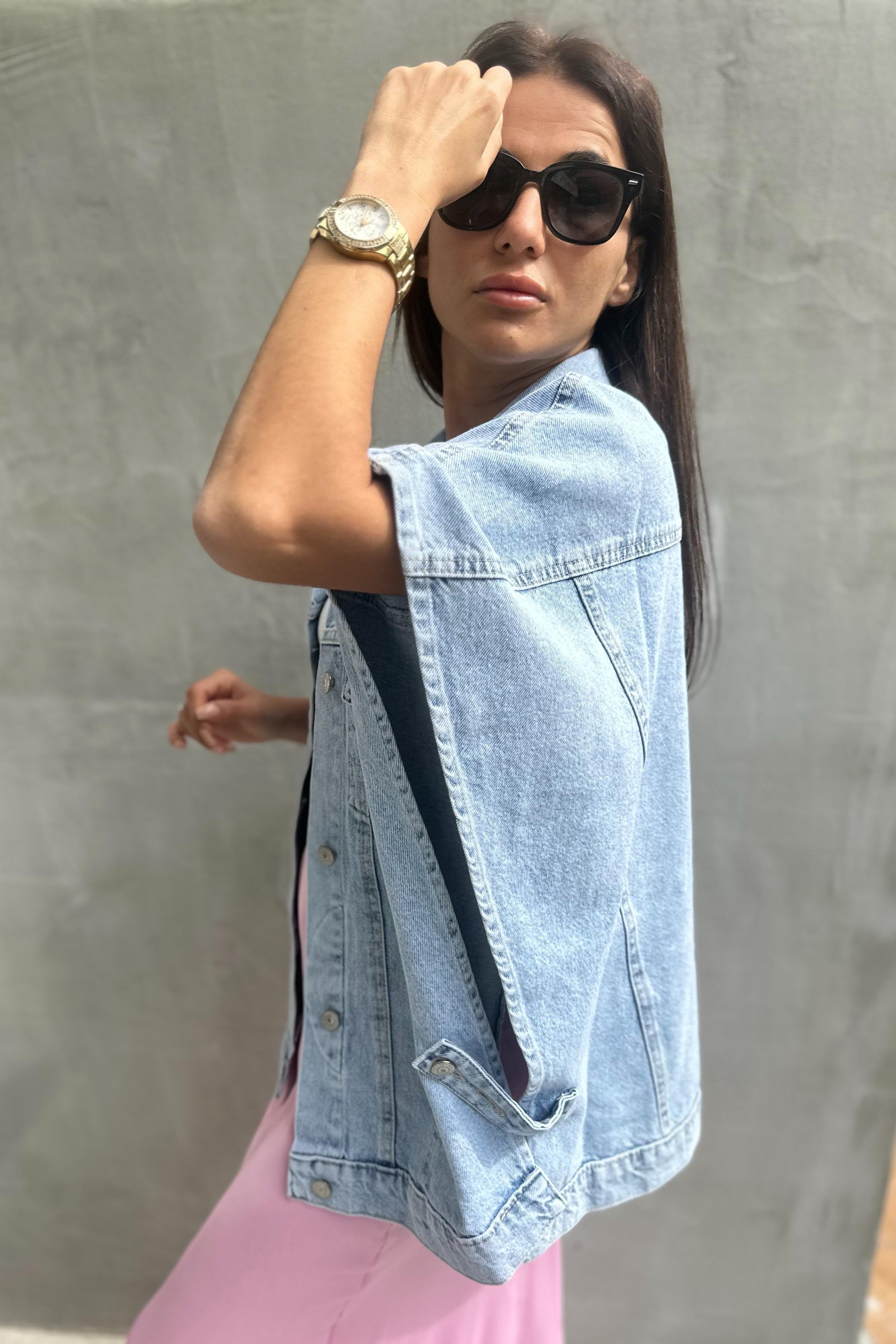 Oversize Panço Denim YelekMONT/CEKET