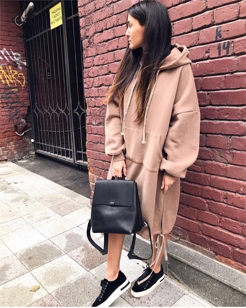 Oversize Sweat Elbise