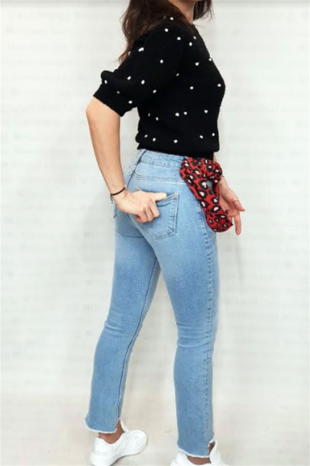 Paçası Kesik Relax Skinny Jean