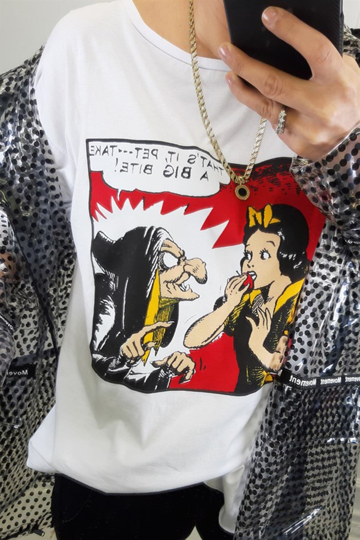 Pamuk Prenses Karikatürlü Duble Kol TshirtTSHİRT