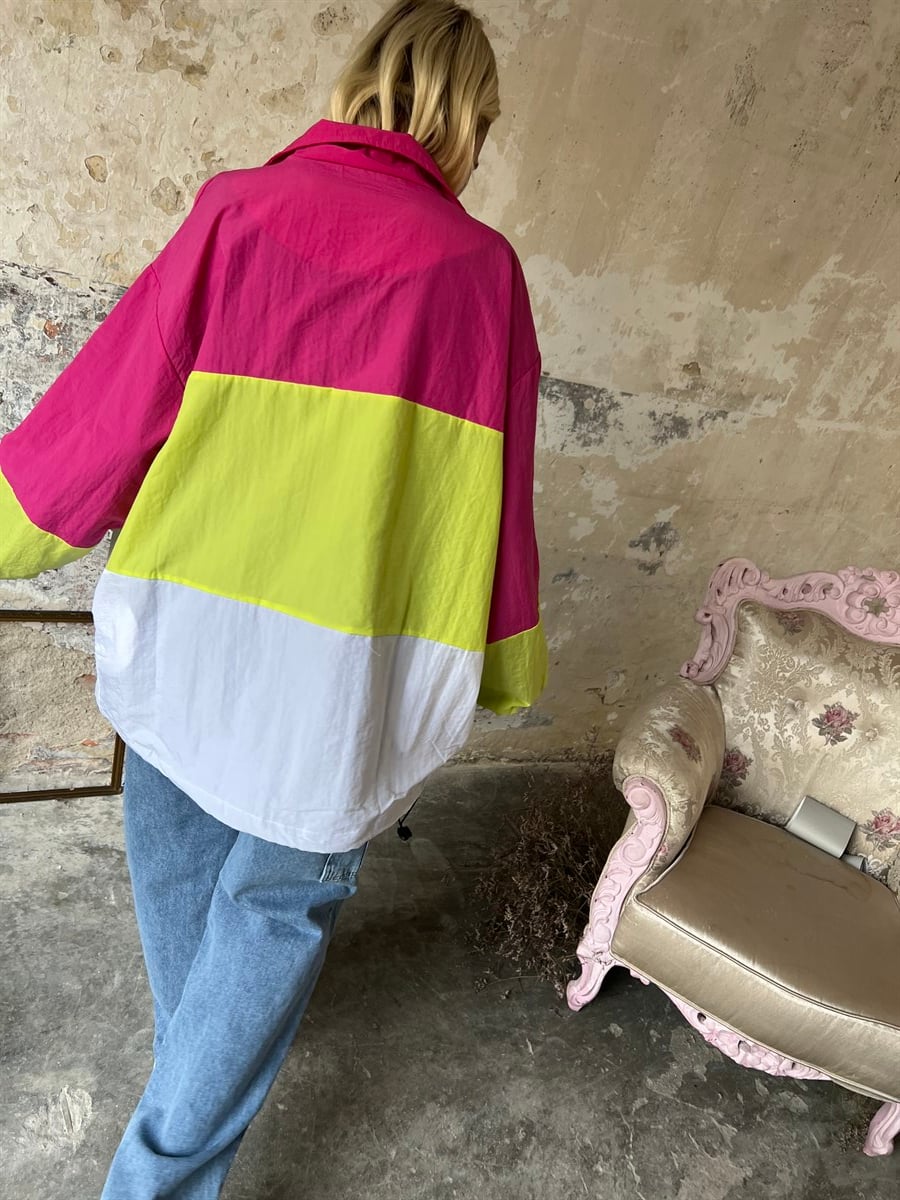 Paraşüt Kumaş Oversize YağmurlukMONT/CEKET