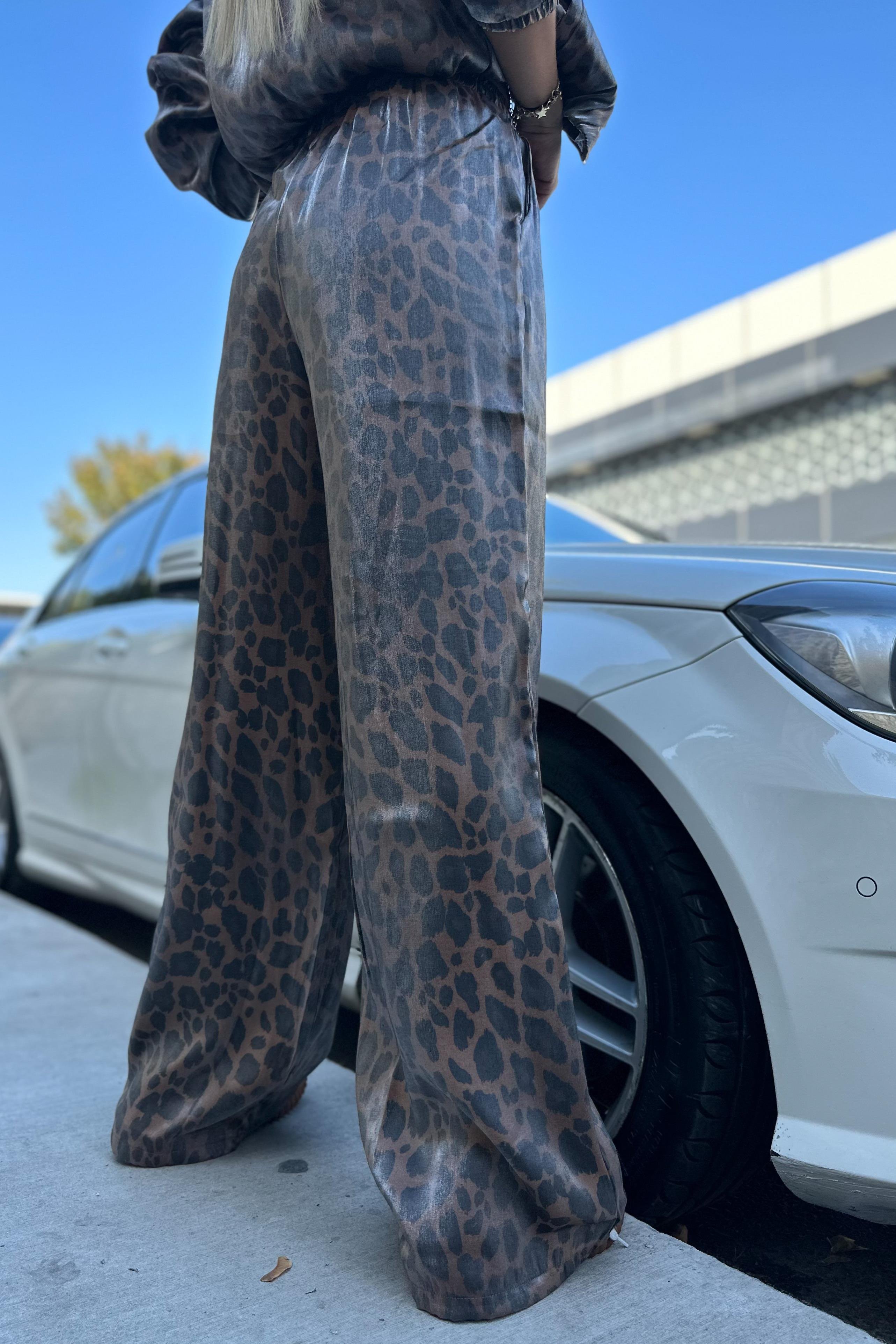 Parlak Leopar PantolonPANTOLON