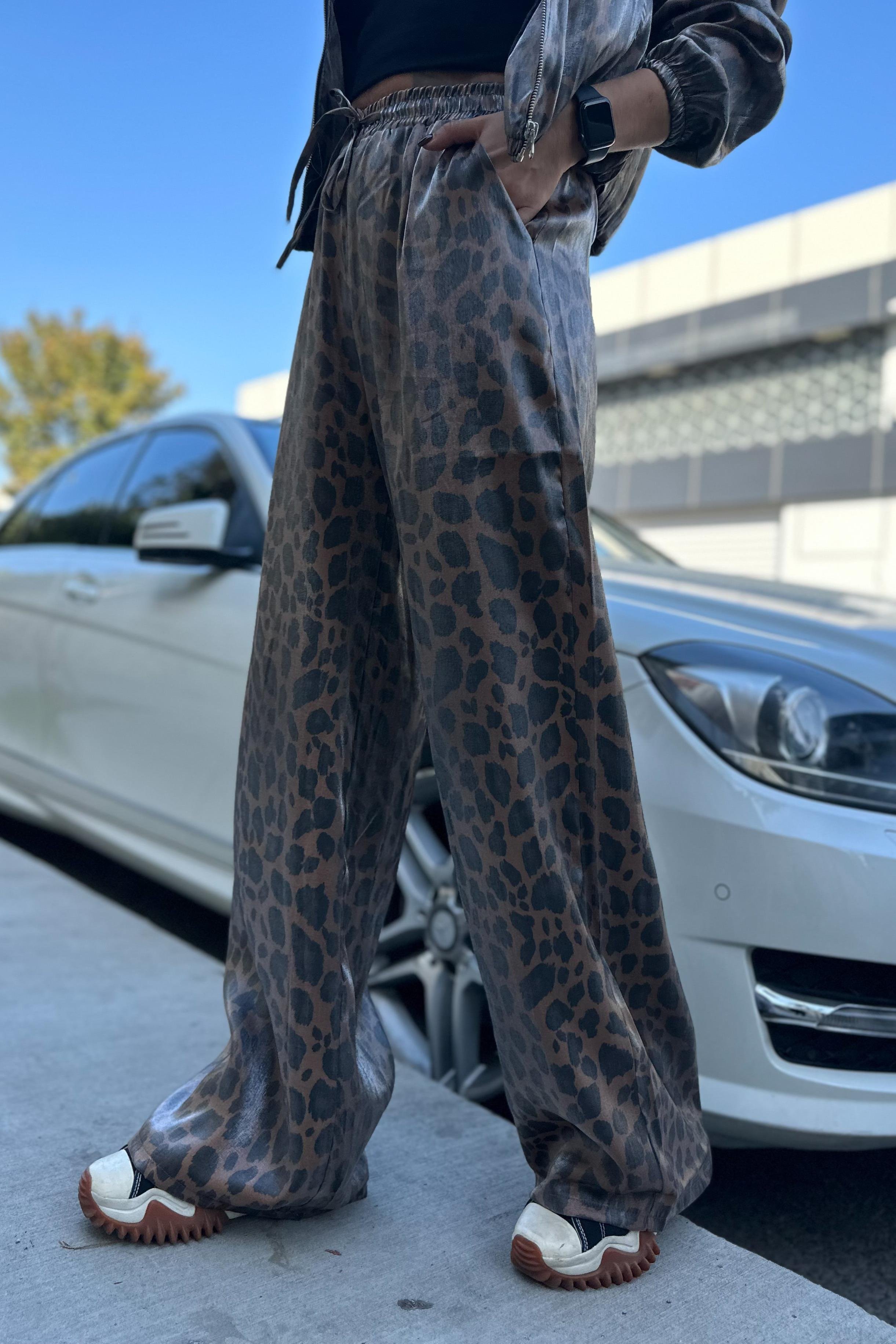 Parlak Leopar PantolonPANTOLON