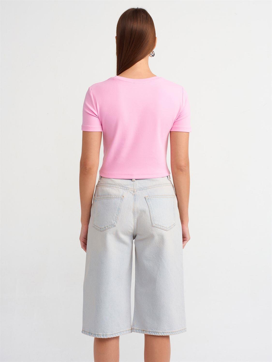 Pembe Basic CropÇOK SATANLAR