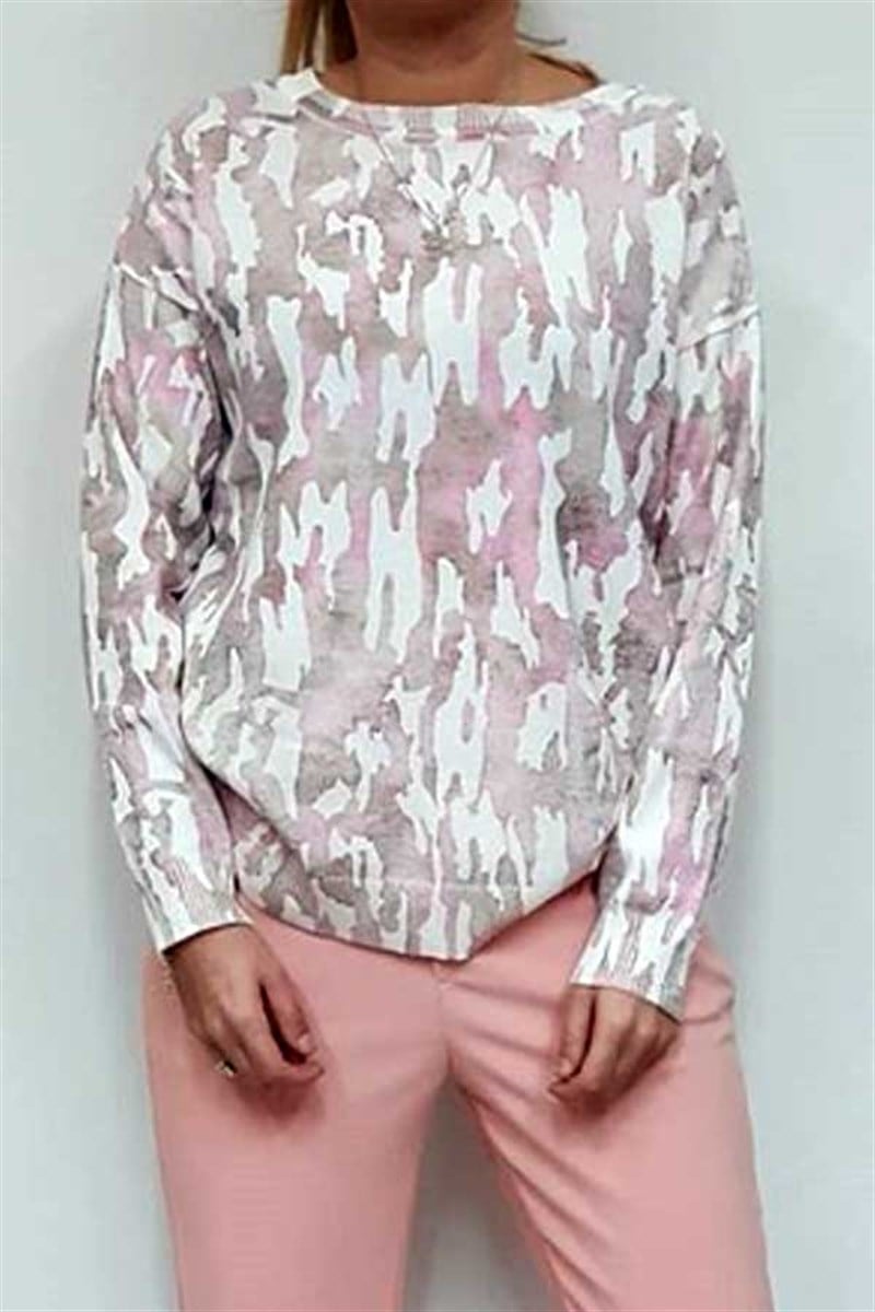 Pembe Kamuflaj Kazak