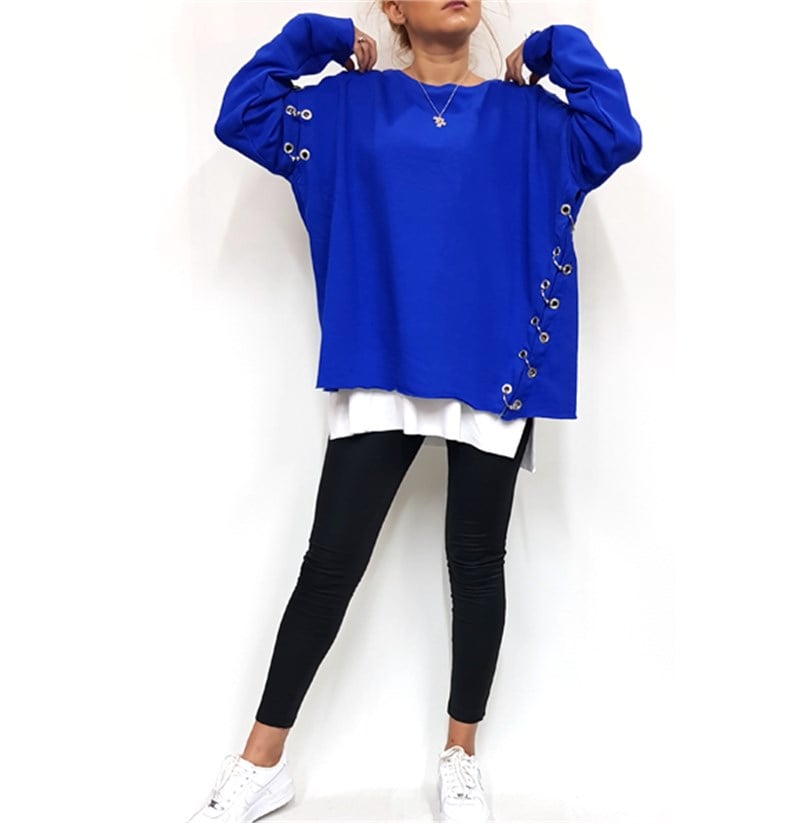 Piercing Detaylı Sweatshirt