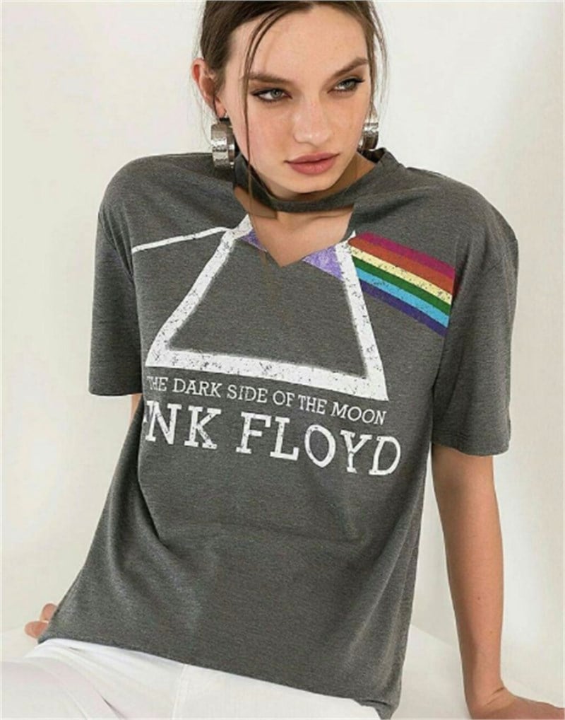Pink Floyd V Dekolte Tshirt