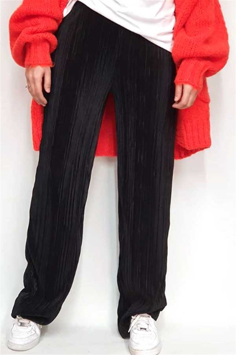 Pliseli Salaş Pantalon