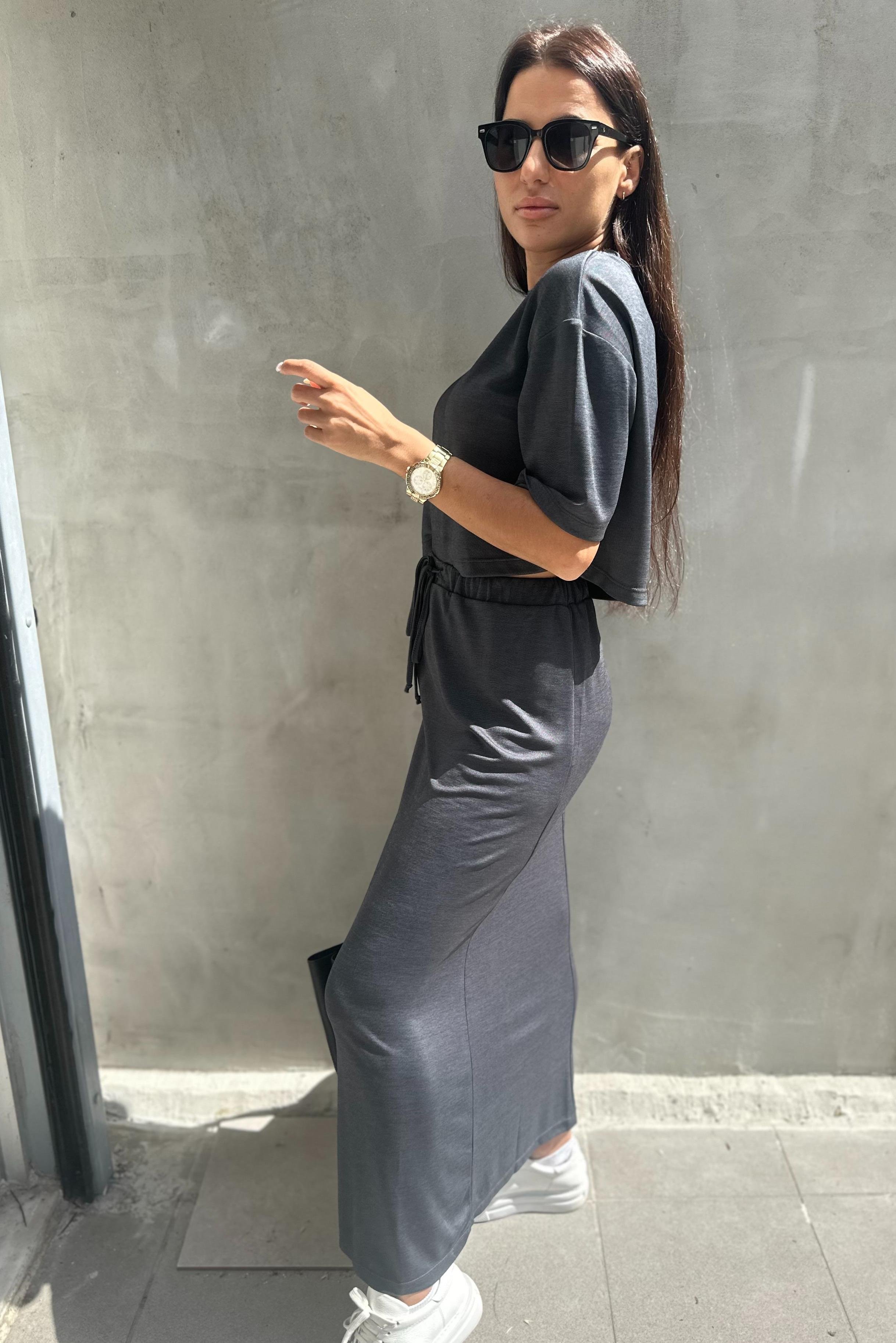 Premium Tshirt Etek Antrasit TakımTAKIMLAR