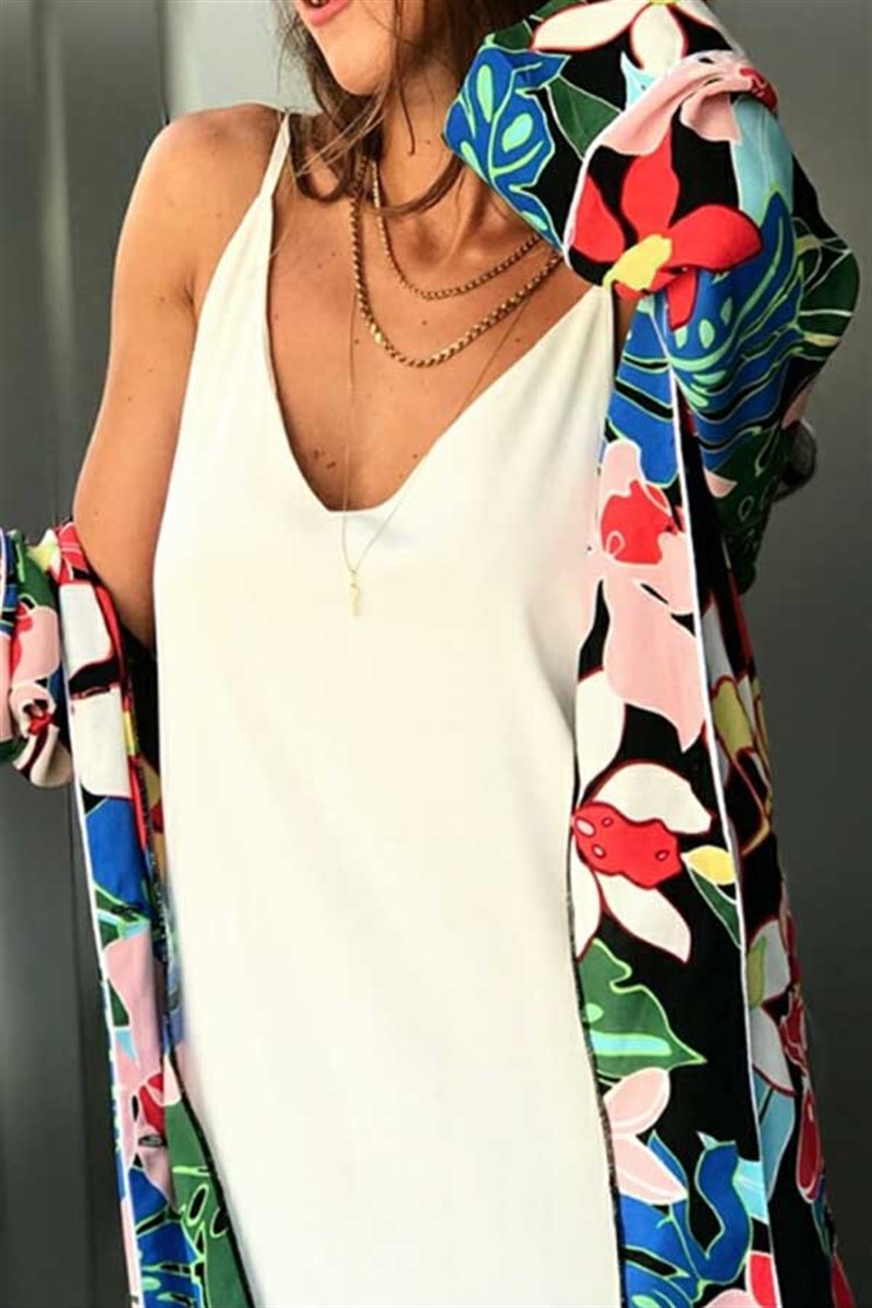 Renkli Ceket Kimono