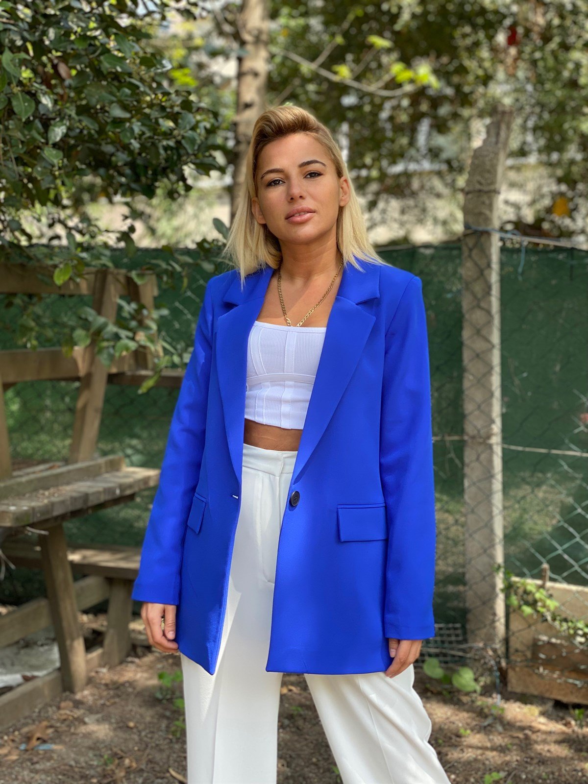 Saks Mavisi Regular Fit CeketMONT/CEKET