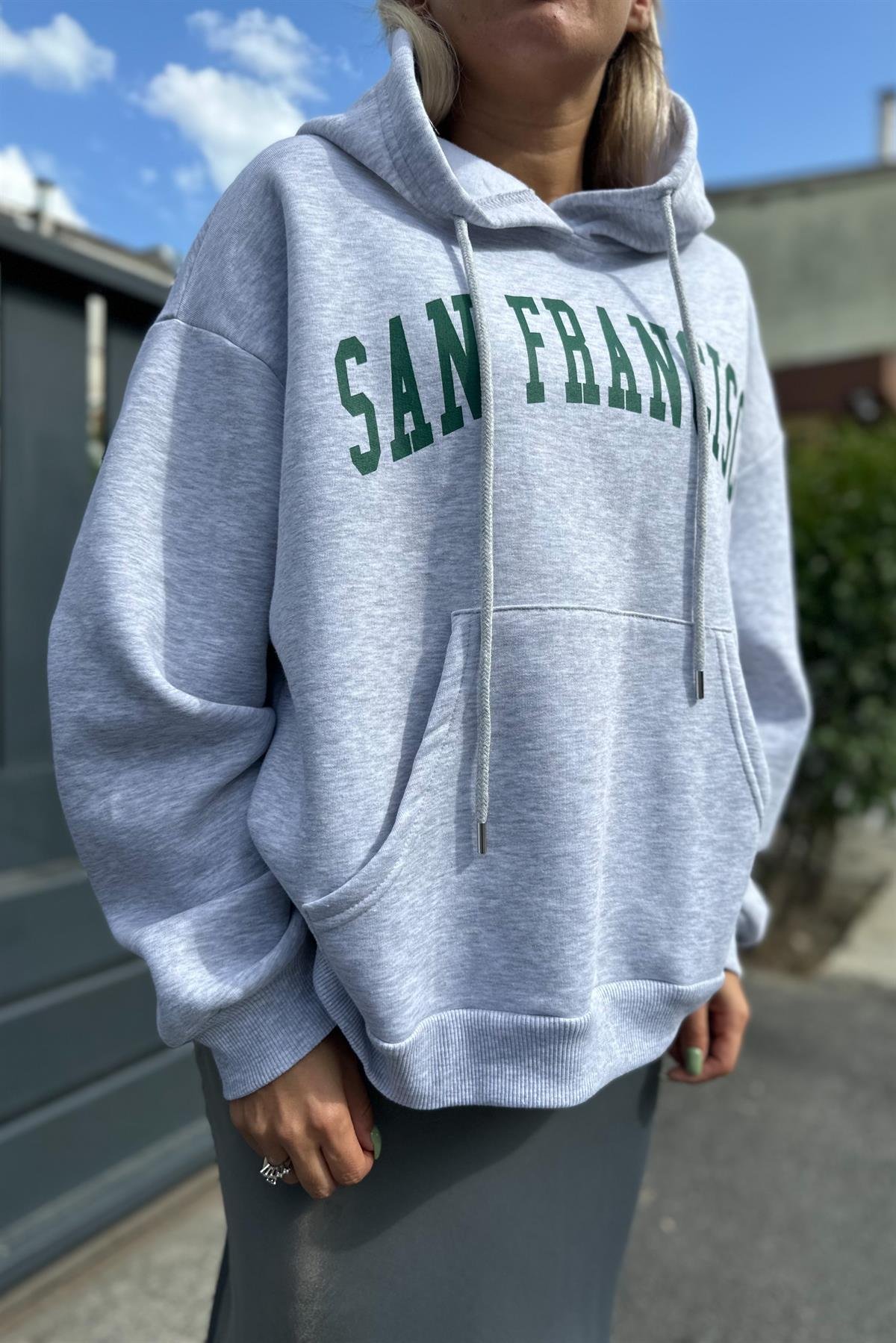 San Francisco Gri SweatshirtÜST GİYİM