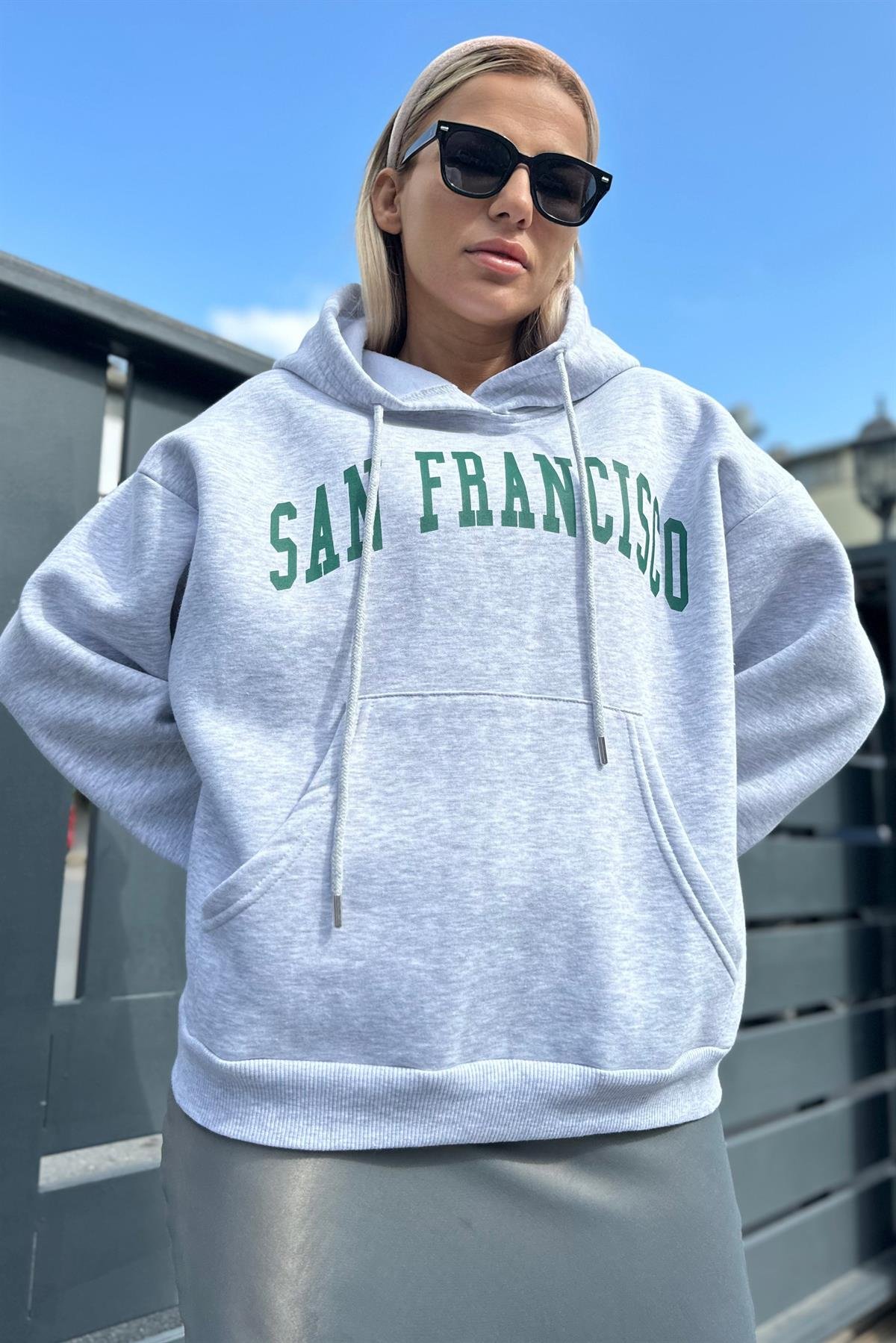 San Francisco Gri SweatshirtÜST GİYİM
