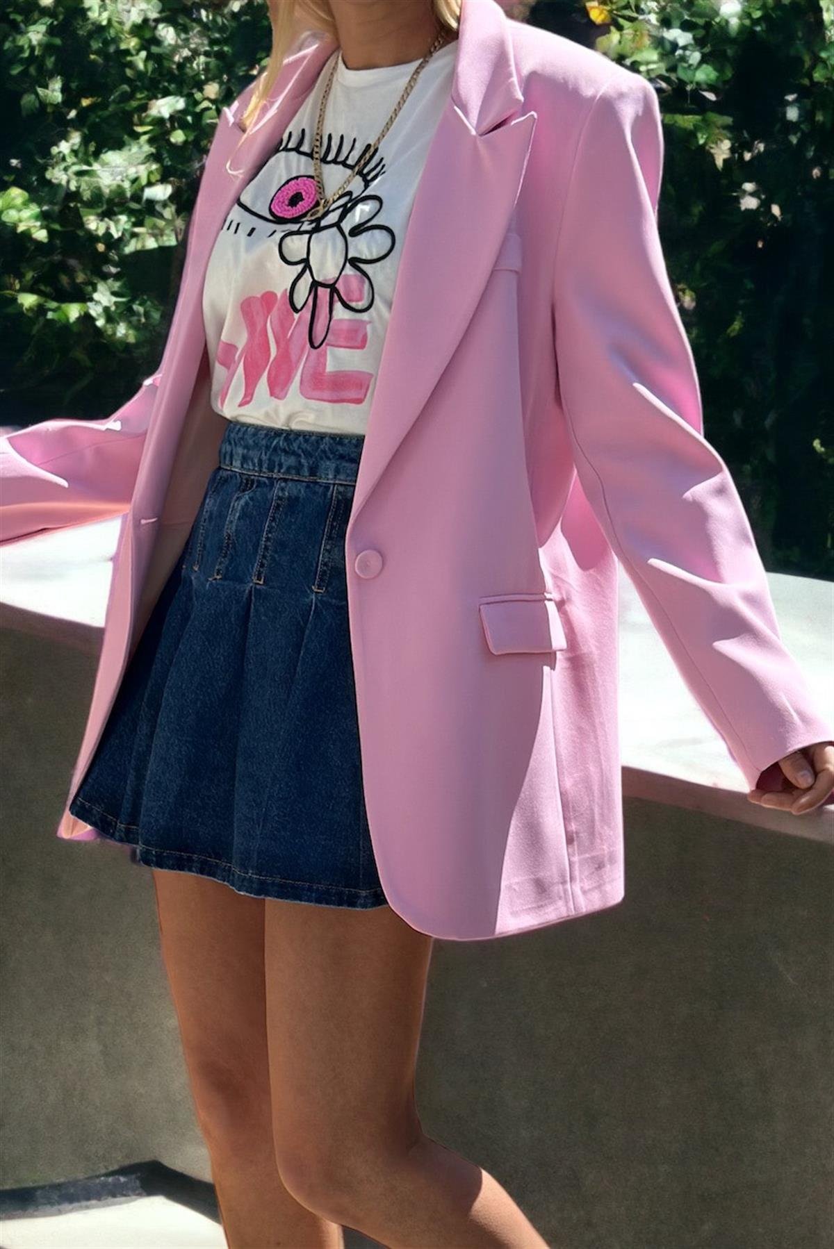 Şeker Pembe Blazer CeketMONT/CEKET