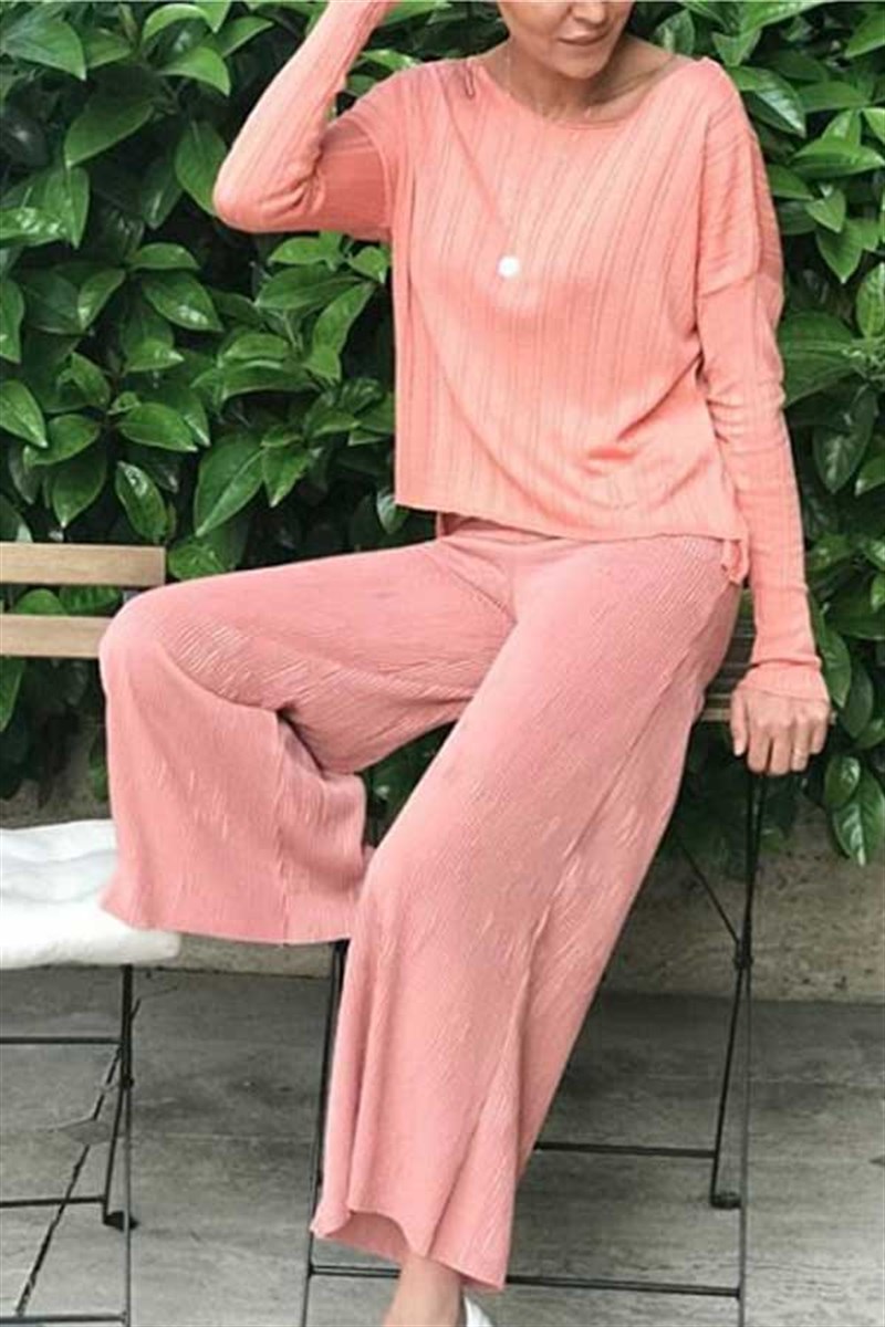 Simli Fitilli Midi Pantalon
