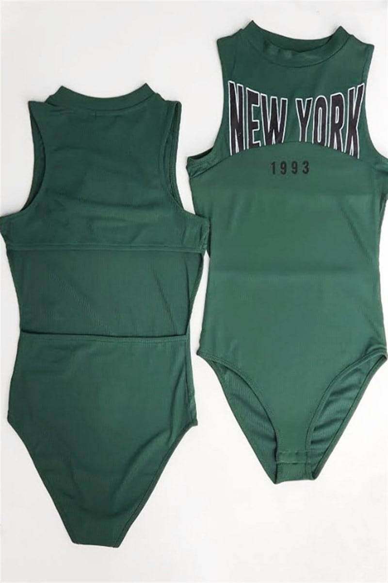 Sırtı Pencere Detay NewYork Bodysuit