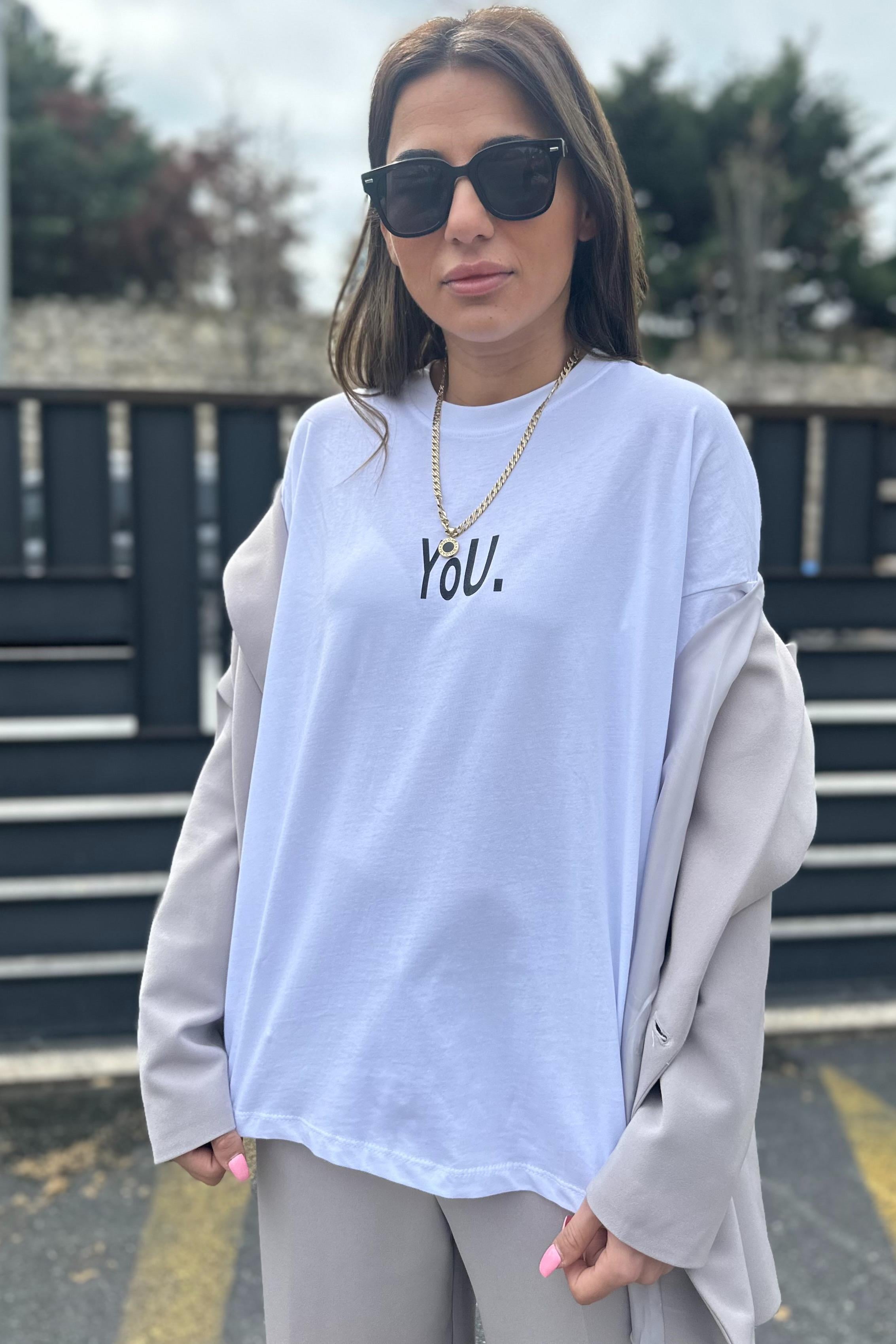 Siyah Baskılı You TshirtTSHİRT
