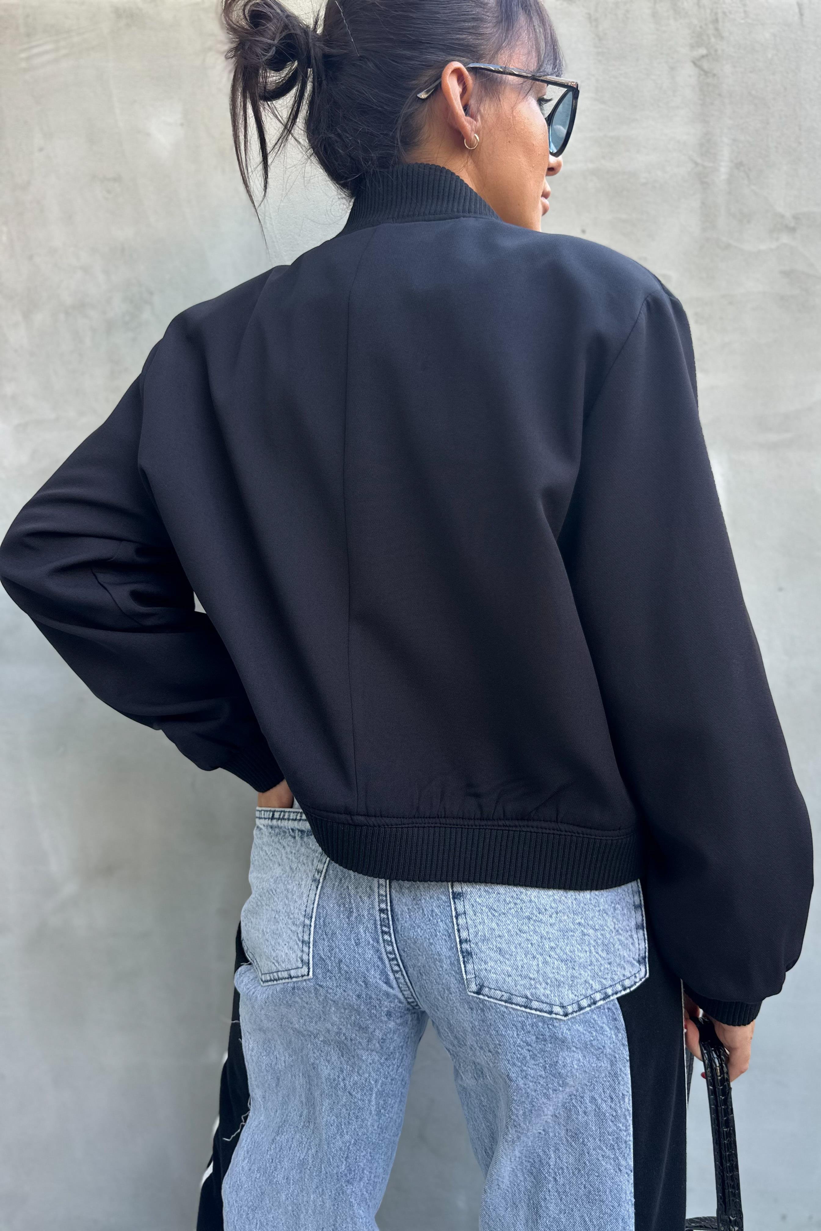 Siyah Bomber CeketMONT/CEKET
