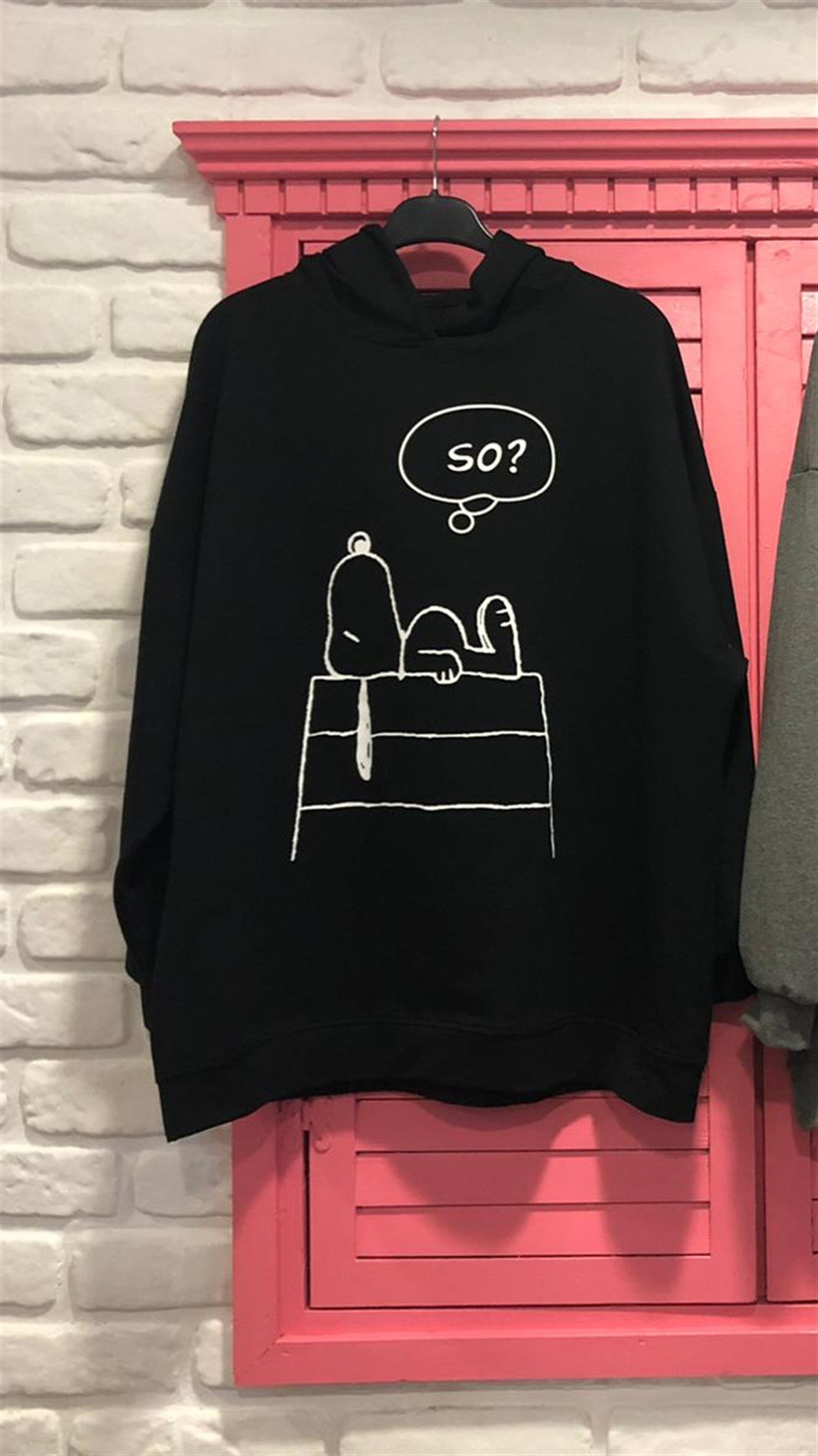 Siyah Snoopy Sweat