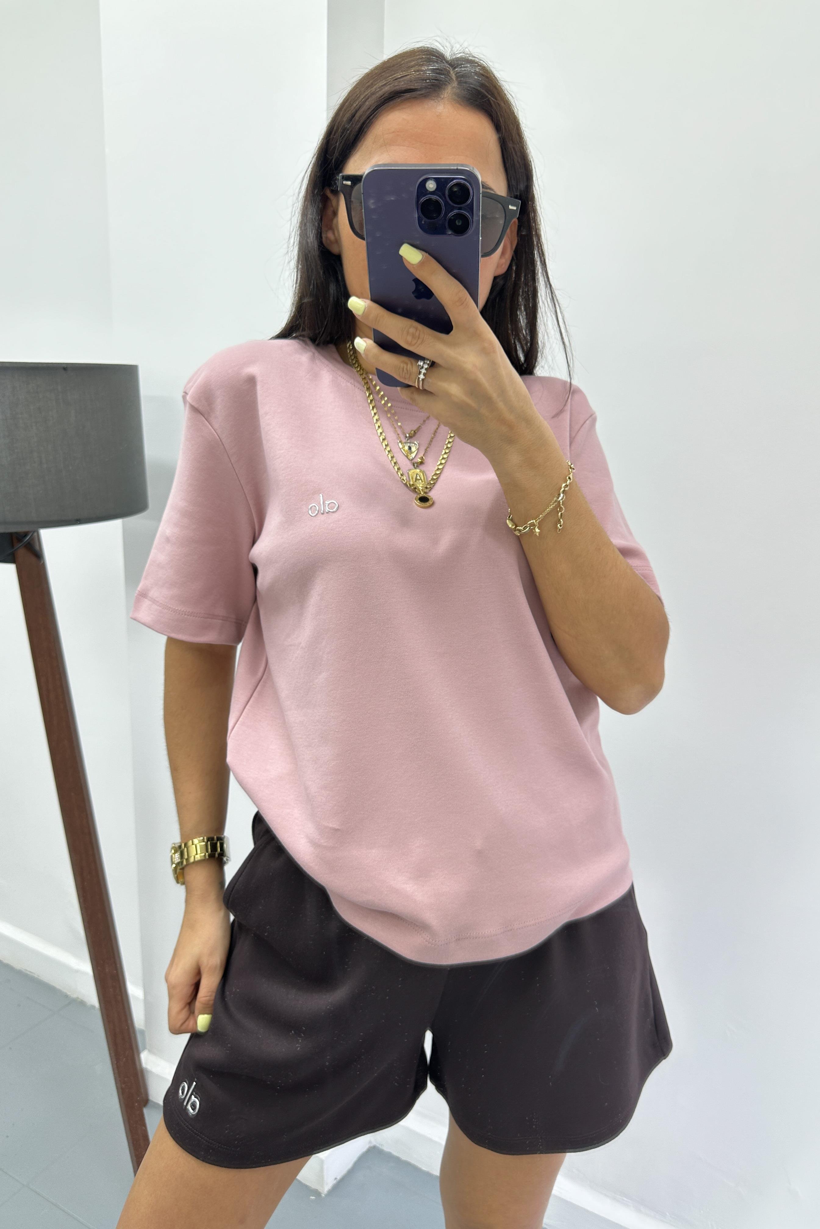 Soft Kumaş Koyu Pudra Logolu TshirtTSHİRT