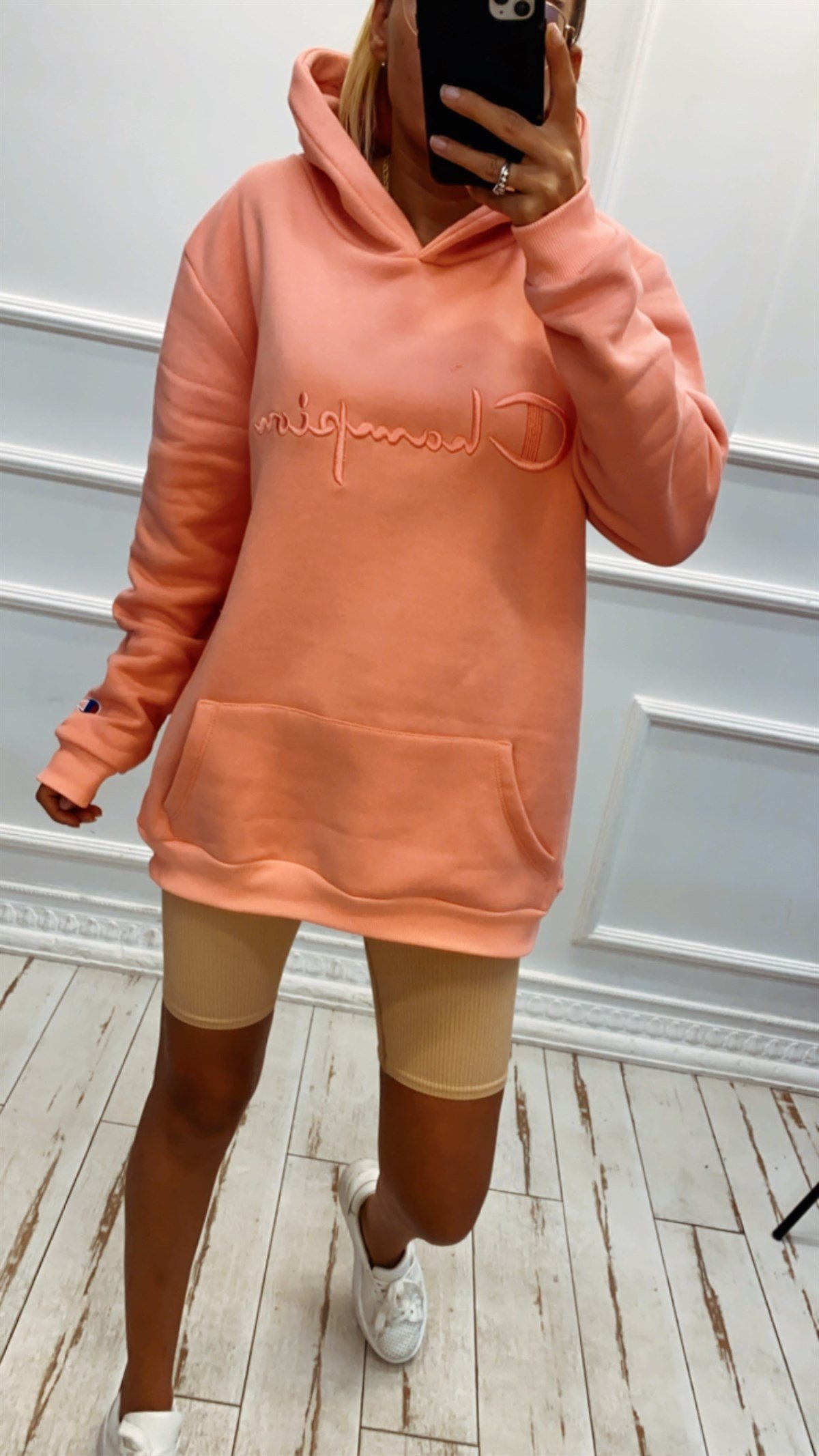 Somon Logolu Kapüşonlu Sweat