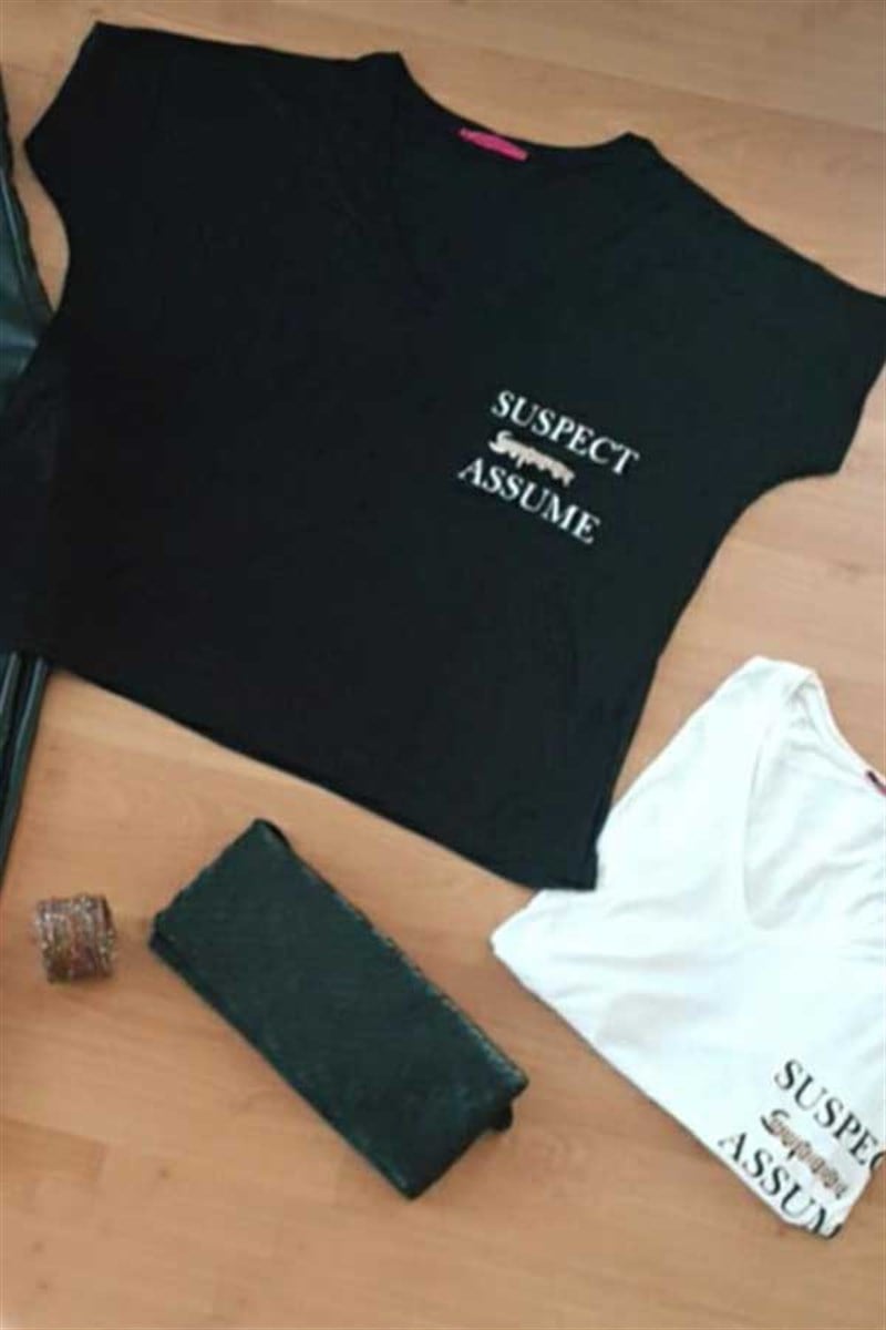Suspect Taş Detaylı Tshirt
