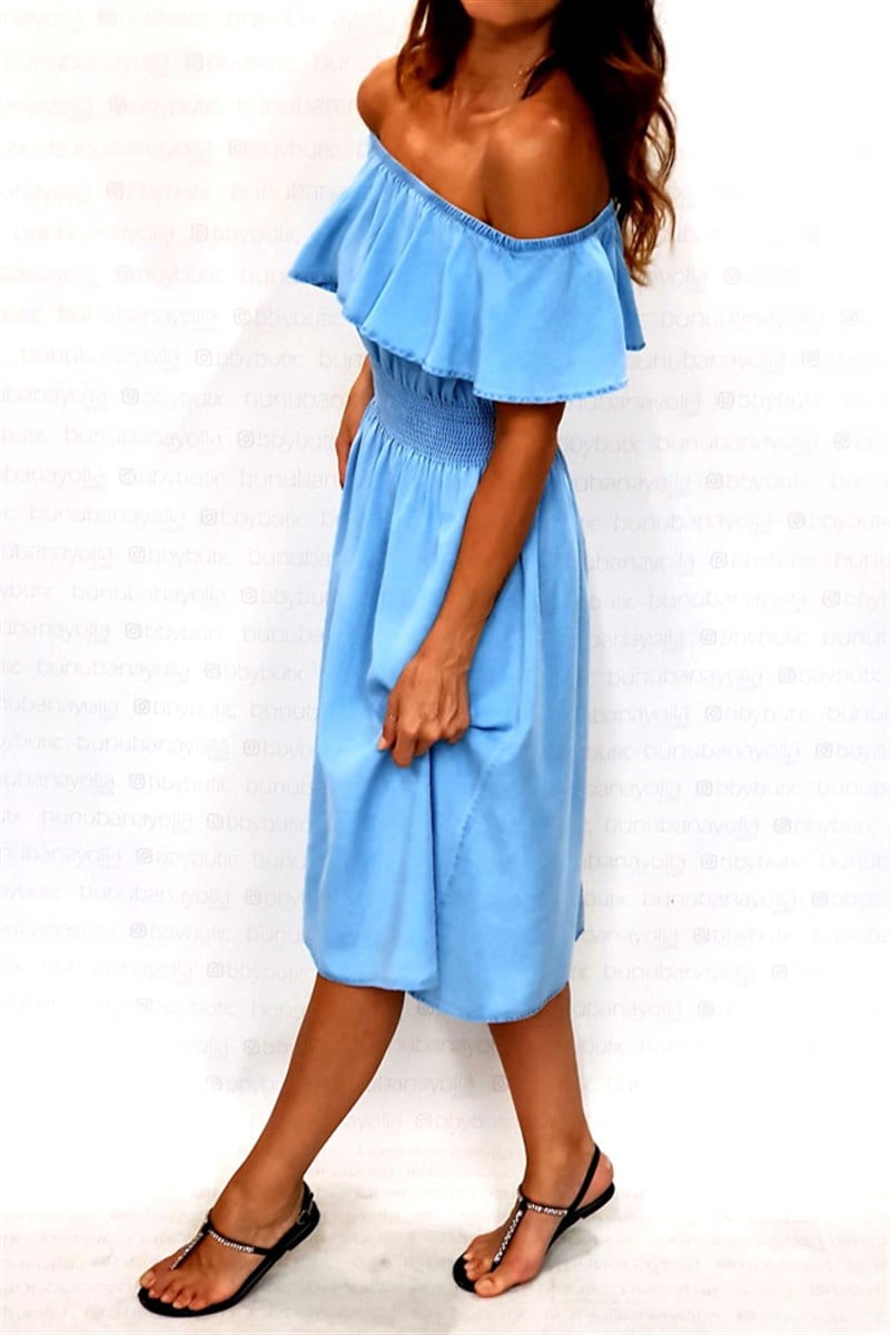 Tansel Madonna Denim Elbise