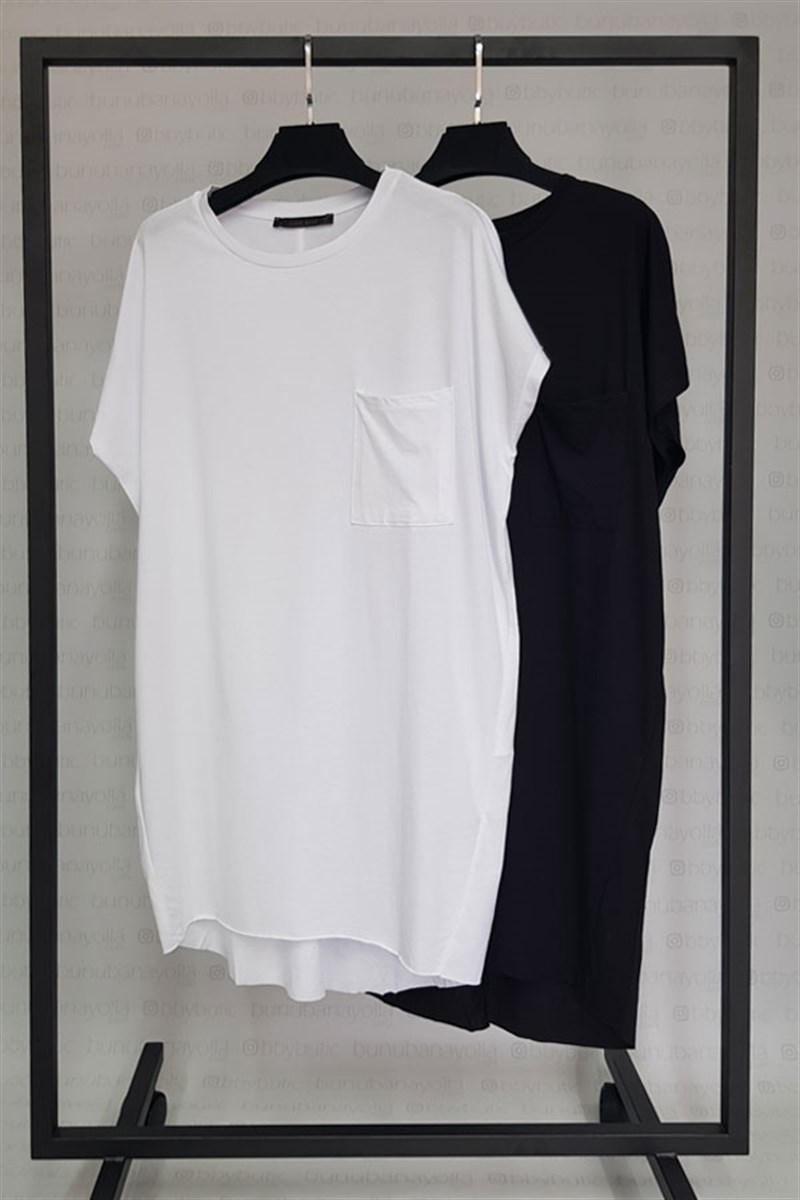 Tek Cepli Tunik Tshirt