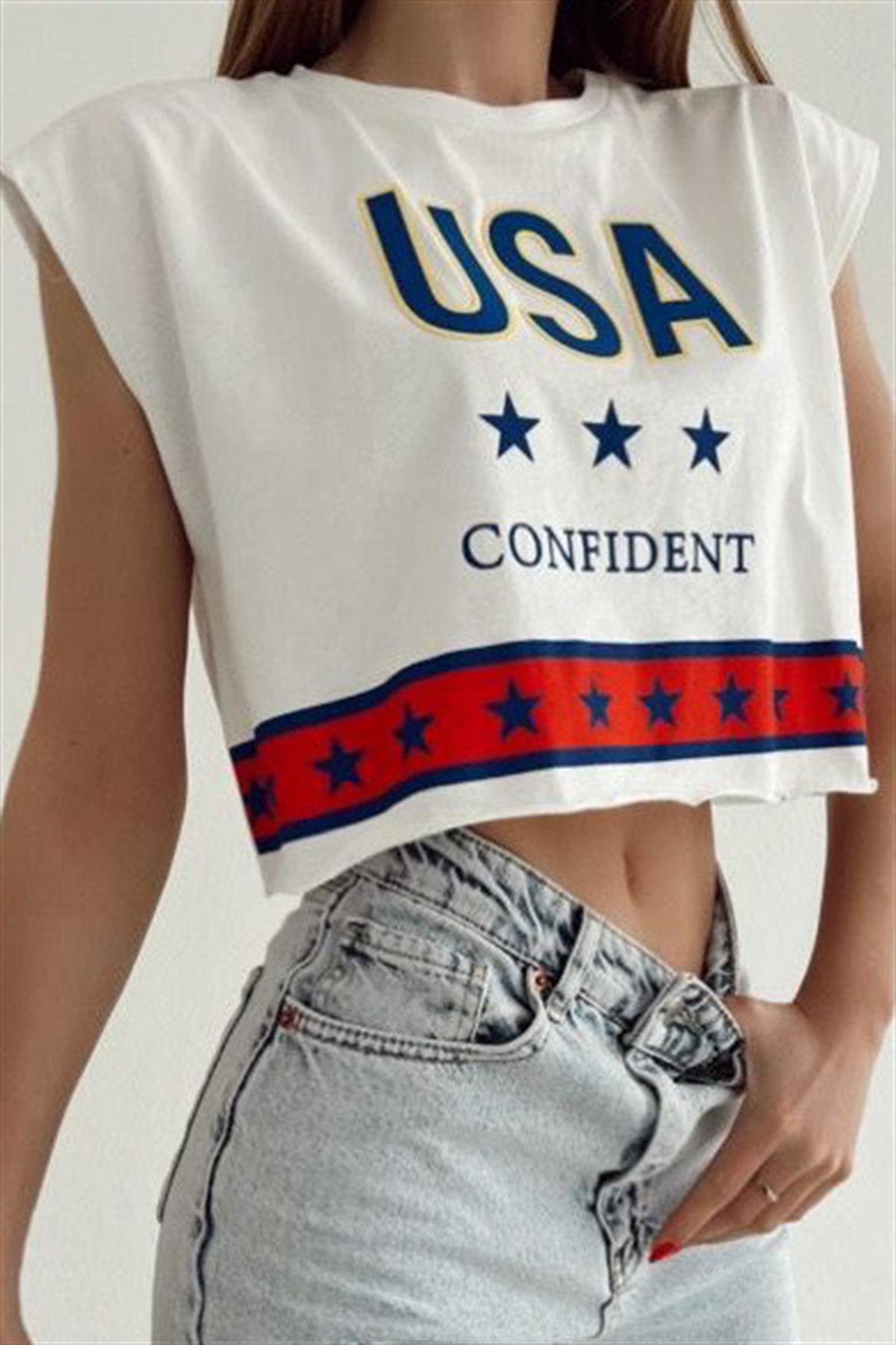 USA Crop TshirtTSHİRT
