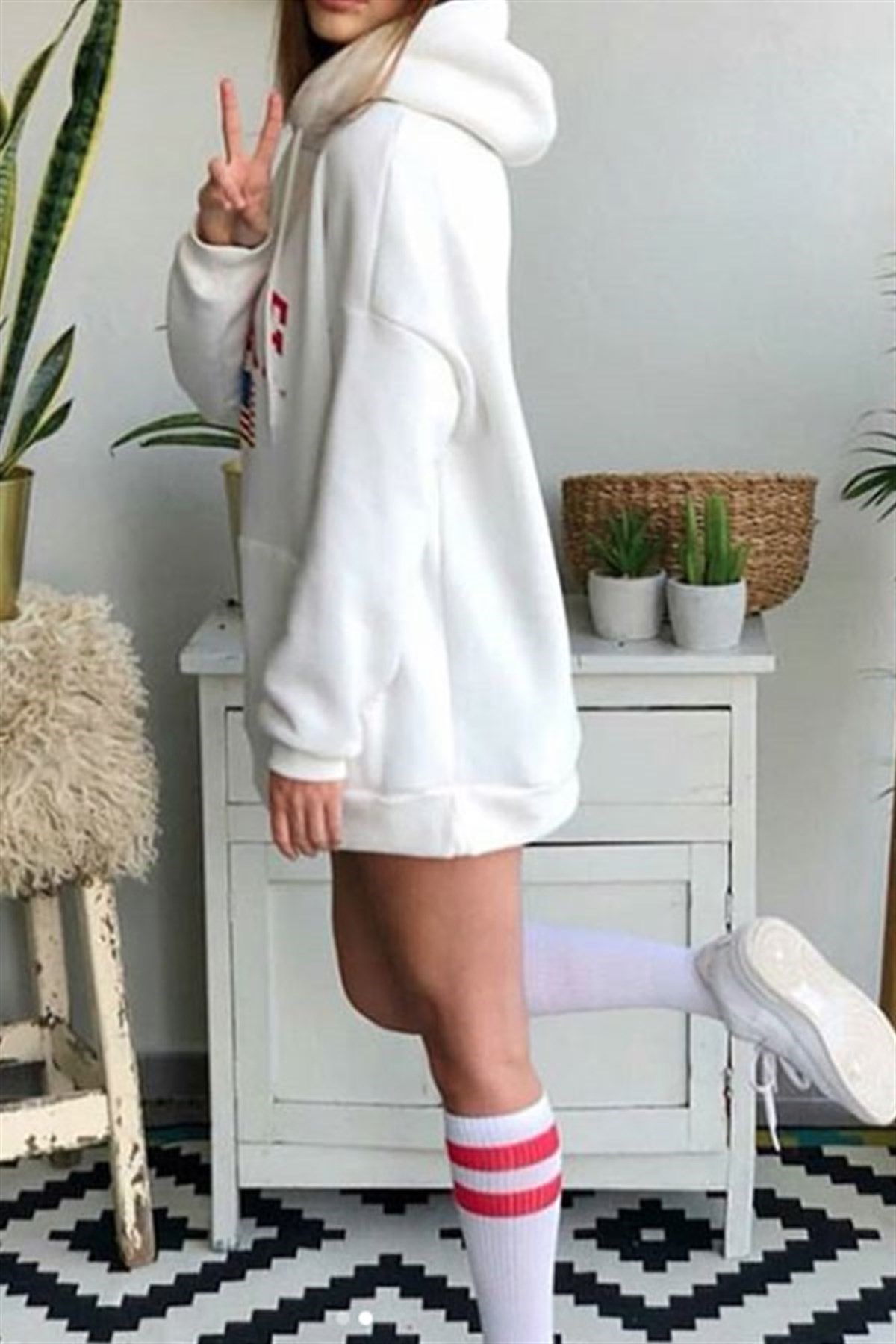 USAF Beyaz Sweatshirt