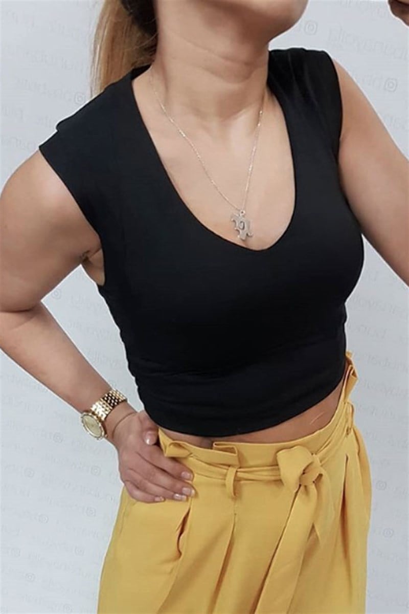 V Yaka Crop Bluz