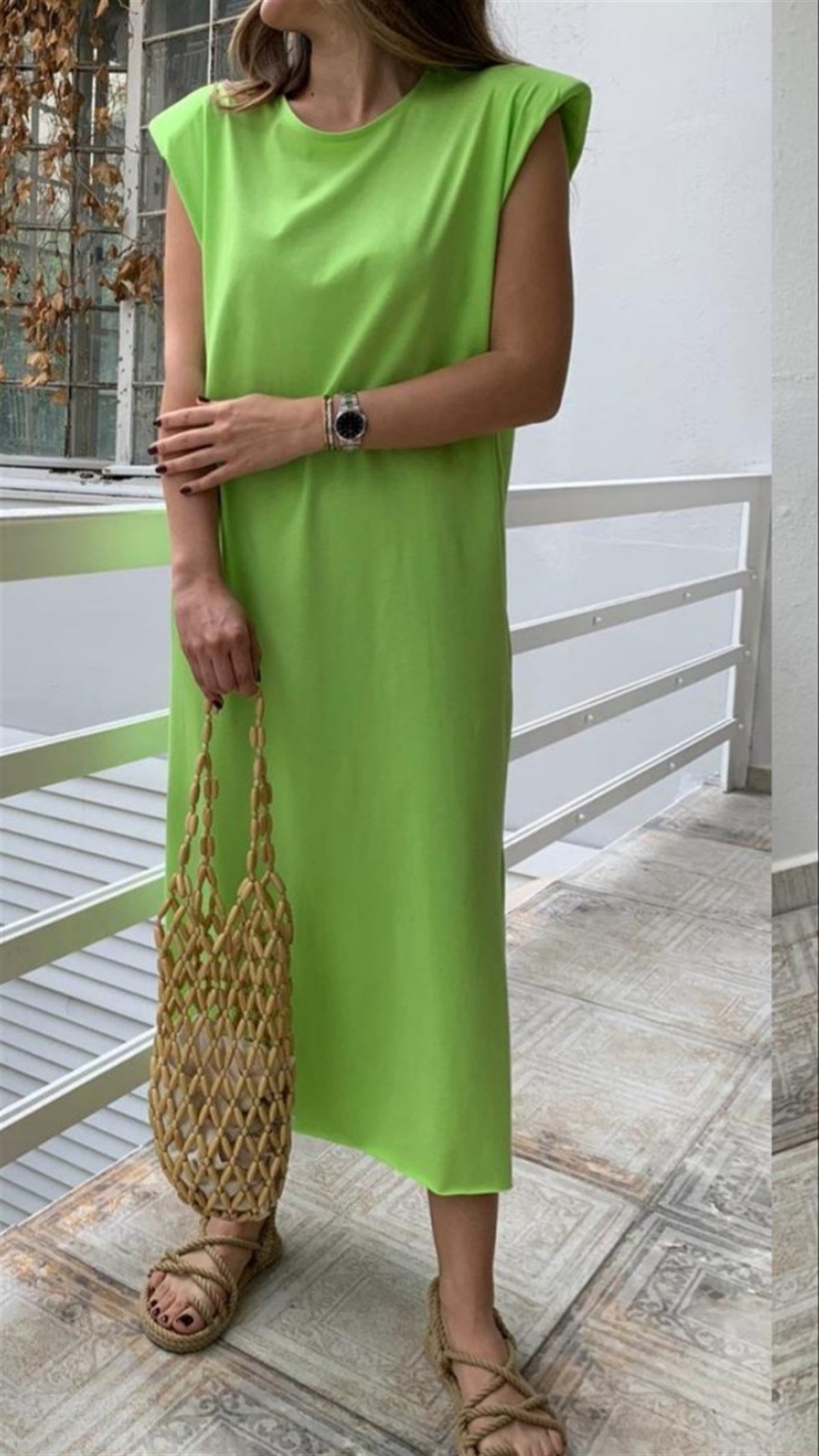 Vatkalı Basic Elbise
