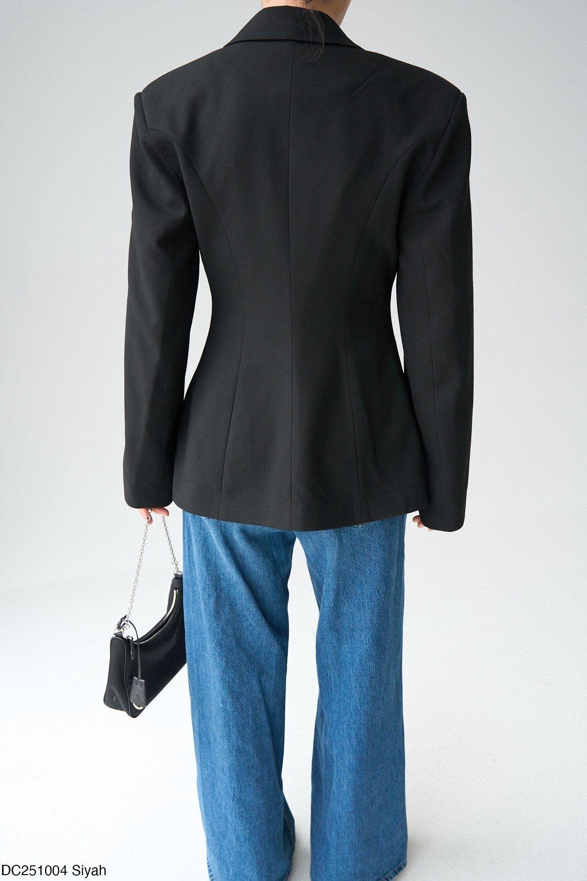 Vatkalı Siyah CeketMONT/CEKET